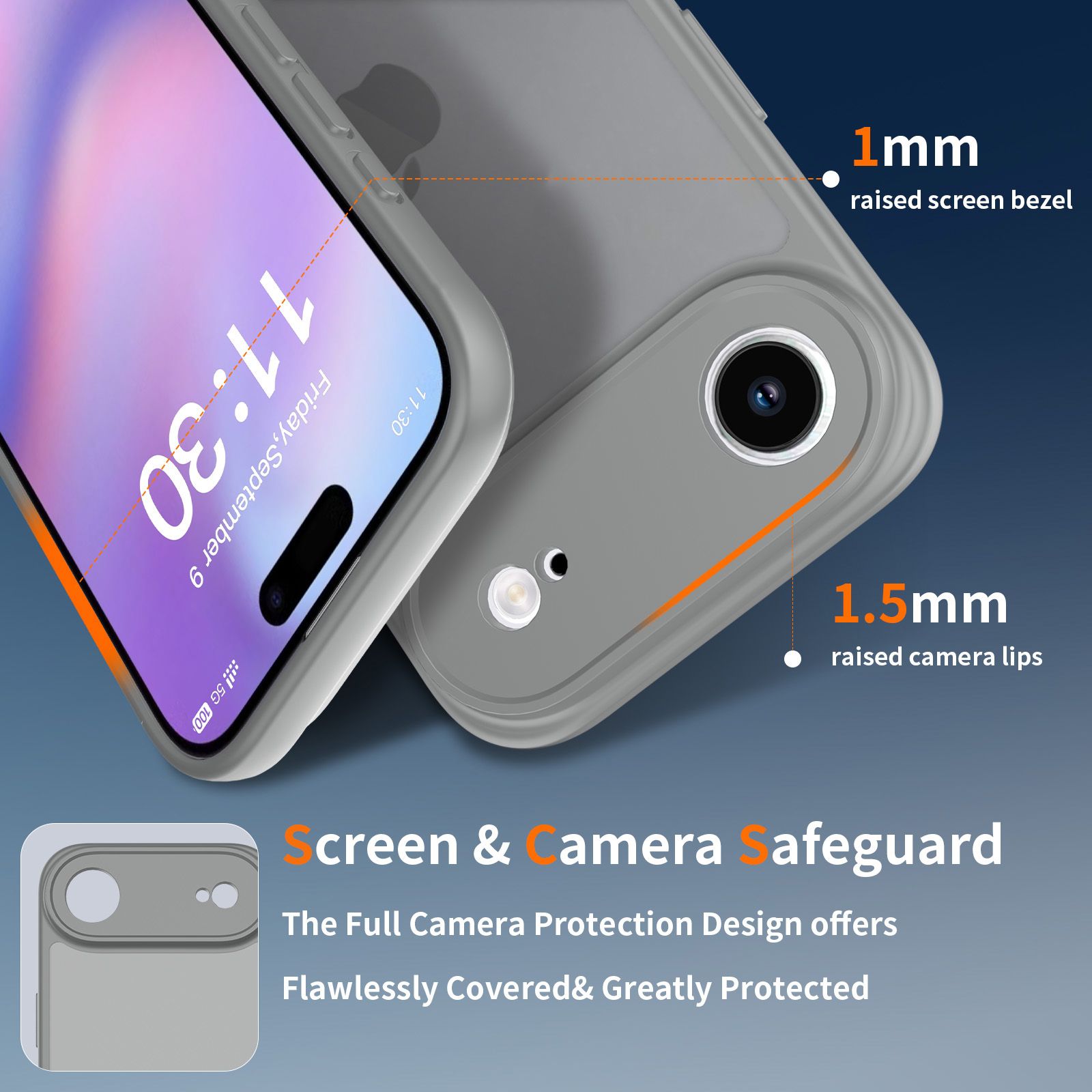 Frost Shield Translucent Matte Frosted Skin Feel Case — 68