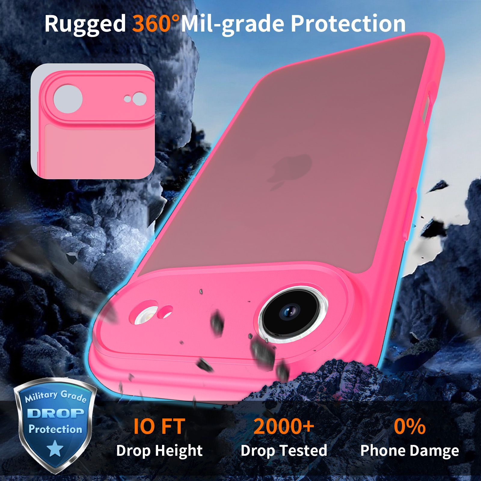 Frost Shield Translucent Matte Frosted Skin Feel Case — 69
