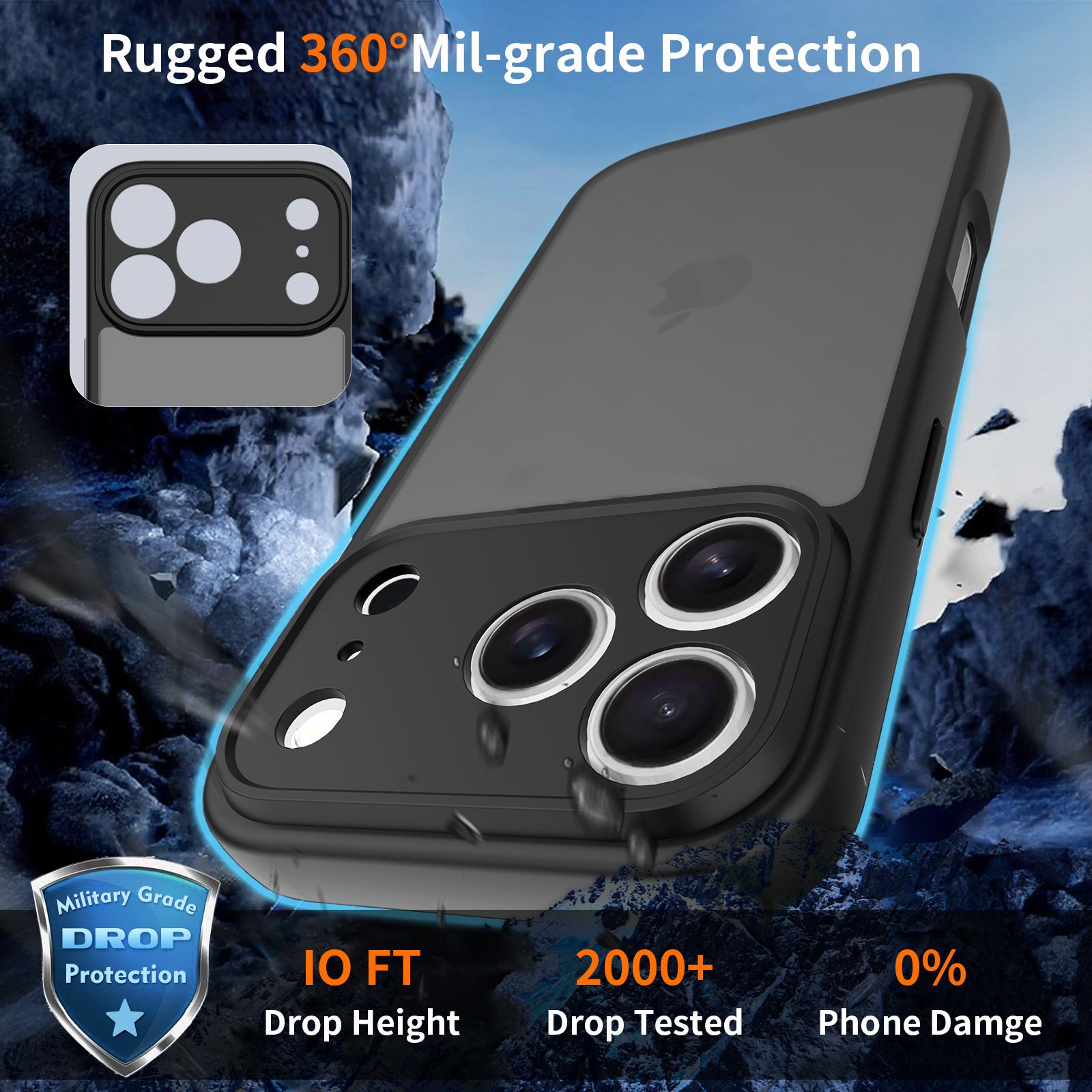 Frost Shield Translucent Matte Frosted Skin Feel Case — 99