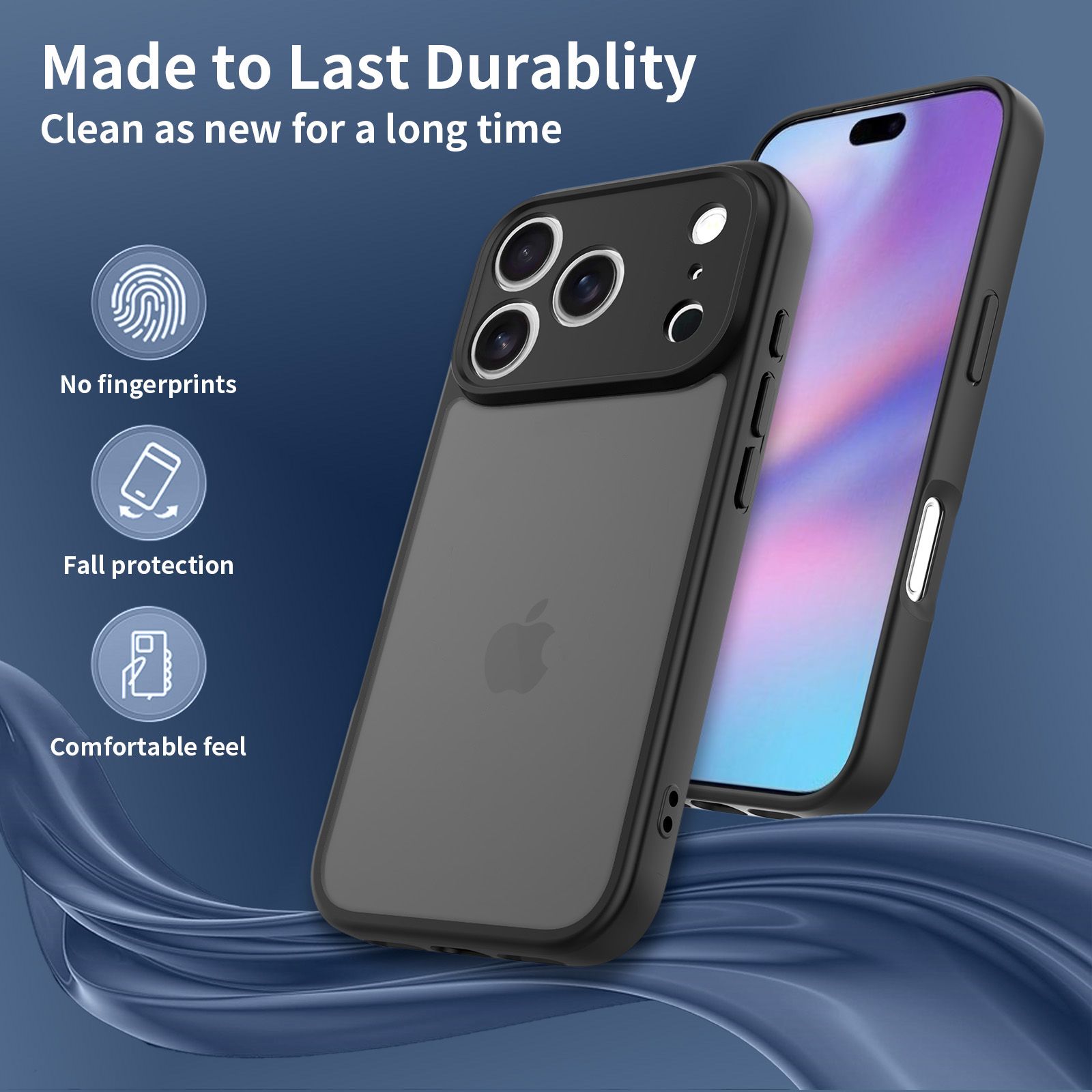 Frost Shield Translucent Matte Frosted Skin Feel Case — 100