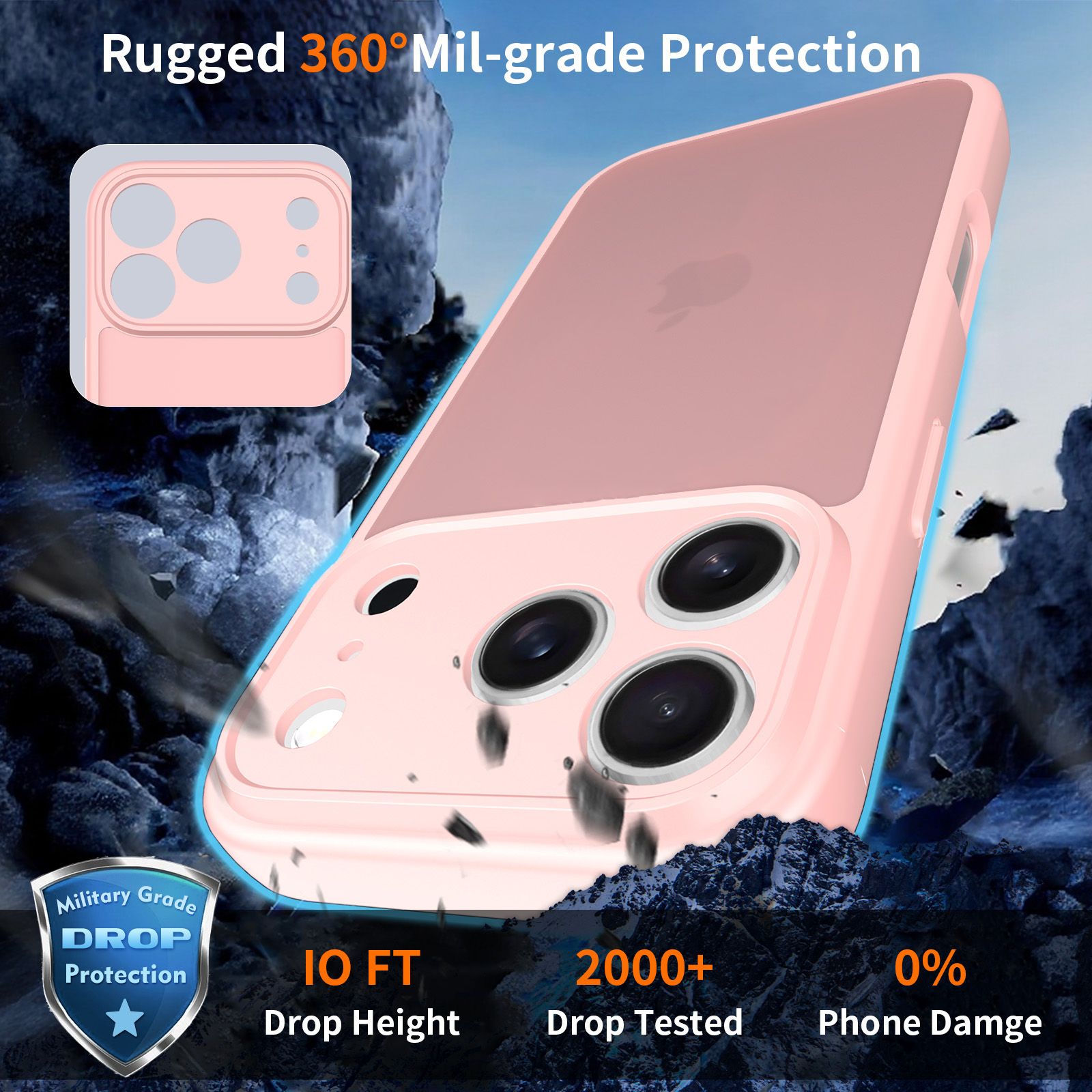 Frost Shield Translucent Matte Frosted Skin Feel Case — 111