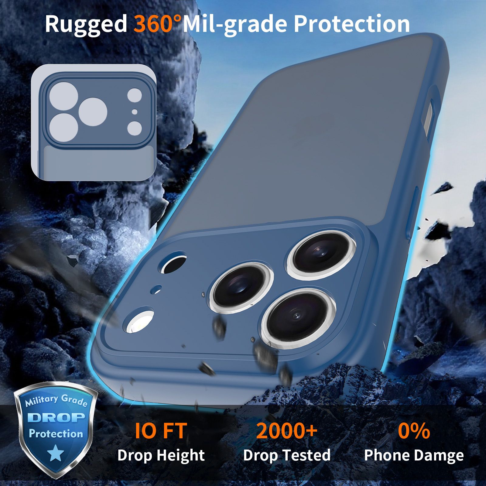 Frost Shield Translucent Matte Frosted Skin Feel Case — 126