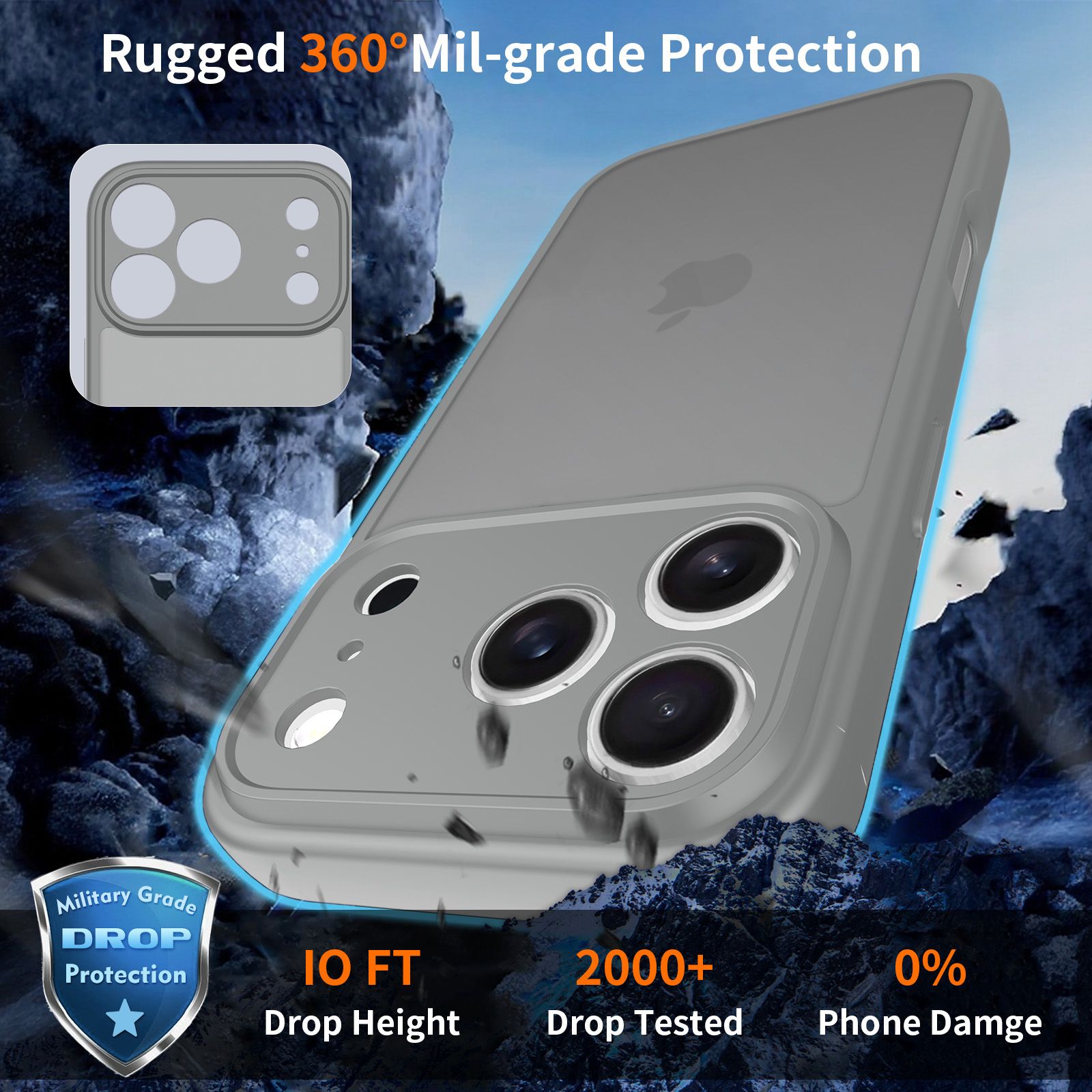Frost Shield Translucent Matte Frosted Skin Feel Case — 106