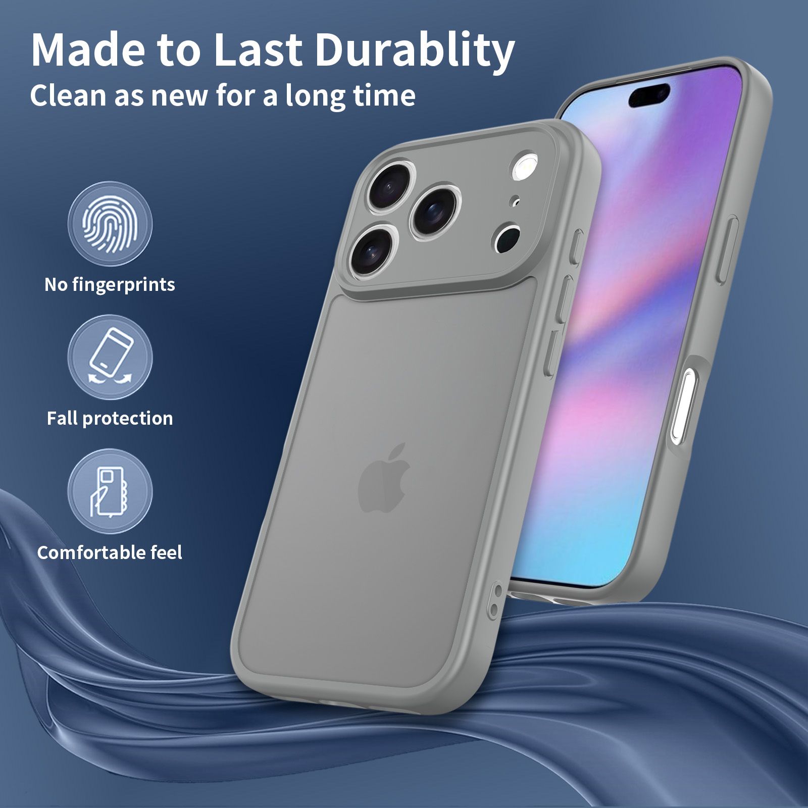 Frost Shield Translucent Matte Frosted Skin Feel Case — 107