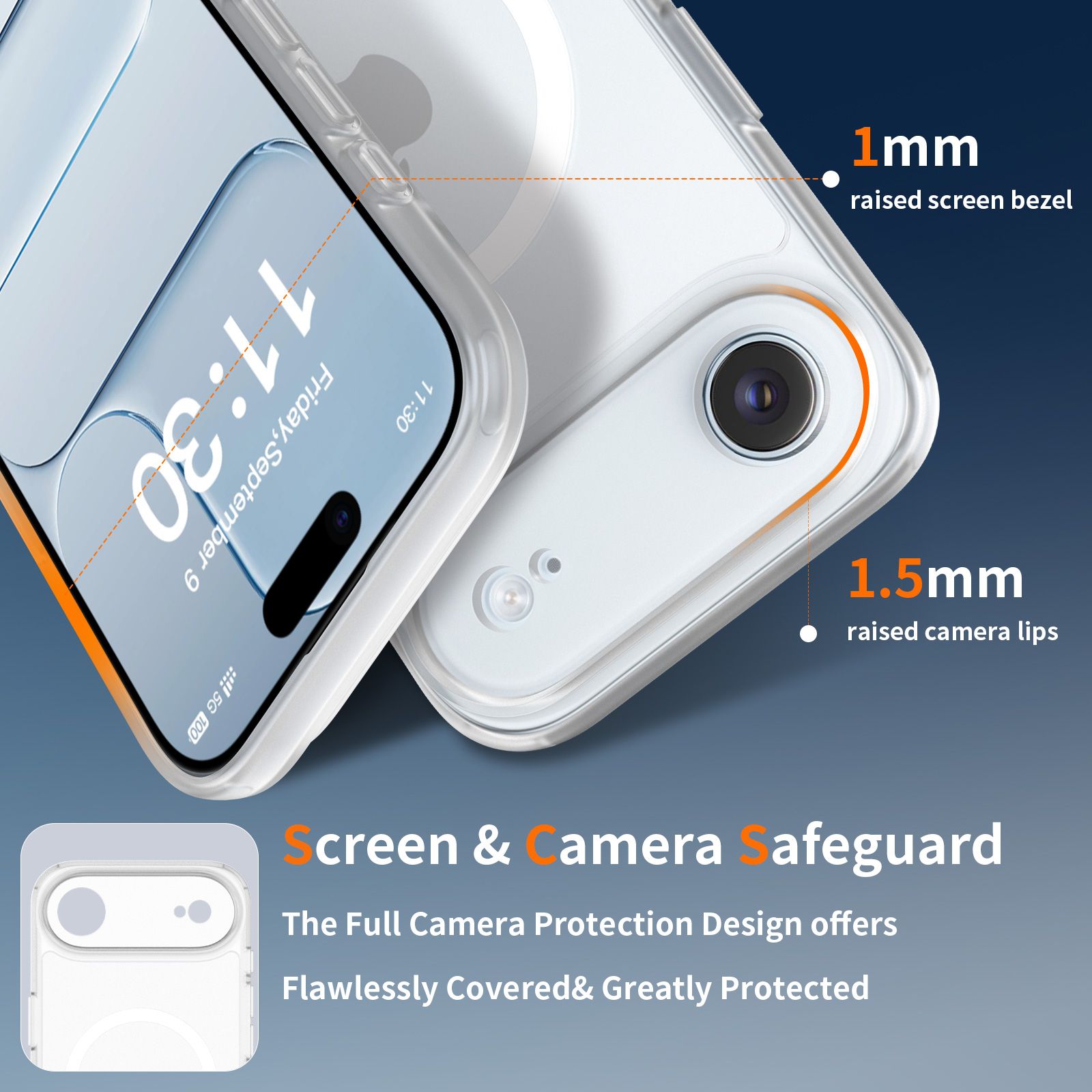 Frost Shield Translucent Matte Frosted Skin Feel Magsafe Case — 12