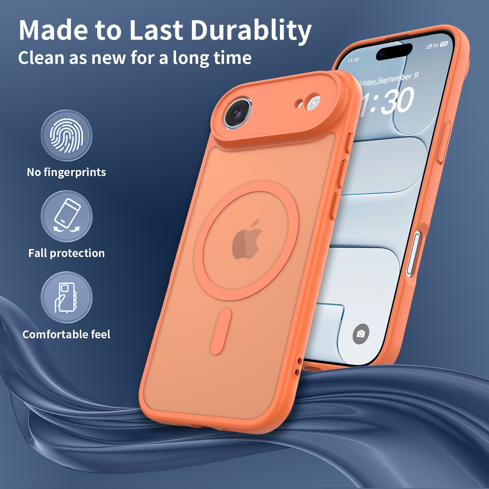 Frost Shield Translucent Matte Frosted Skin Feel Magsafe Case — 8