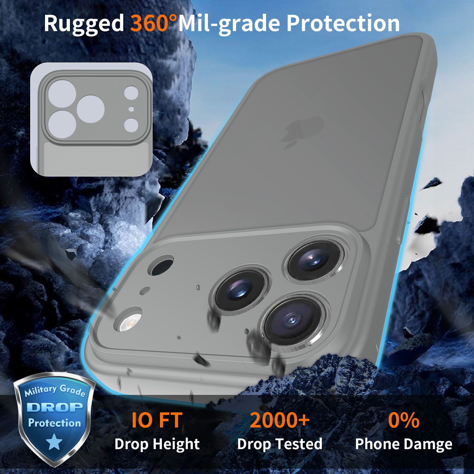 Frost Shield Translucent Matte Frosted Skin Feel Case — 161