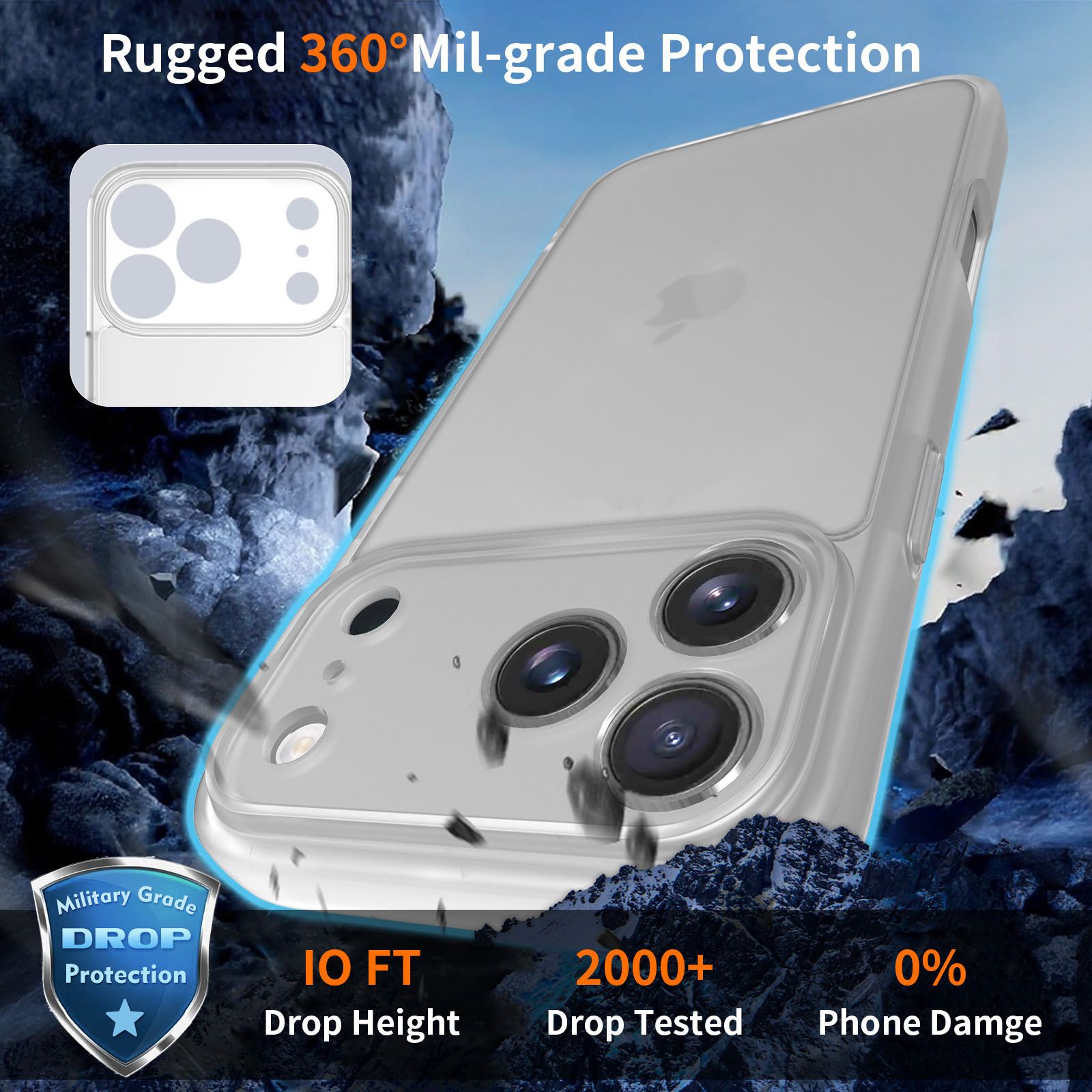 Frost Shield Translucent Matte Frosted Skin Feel Case — 186