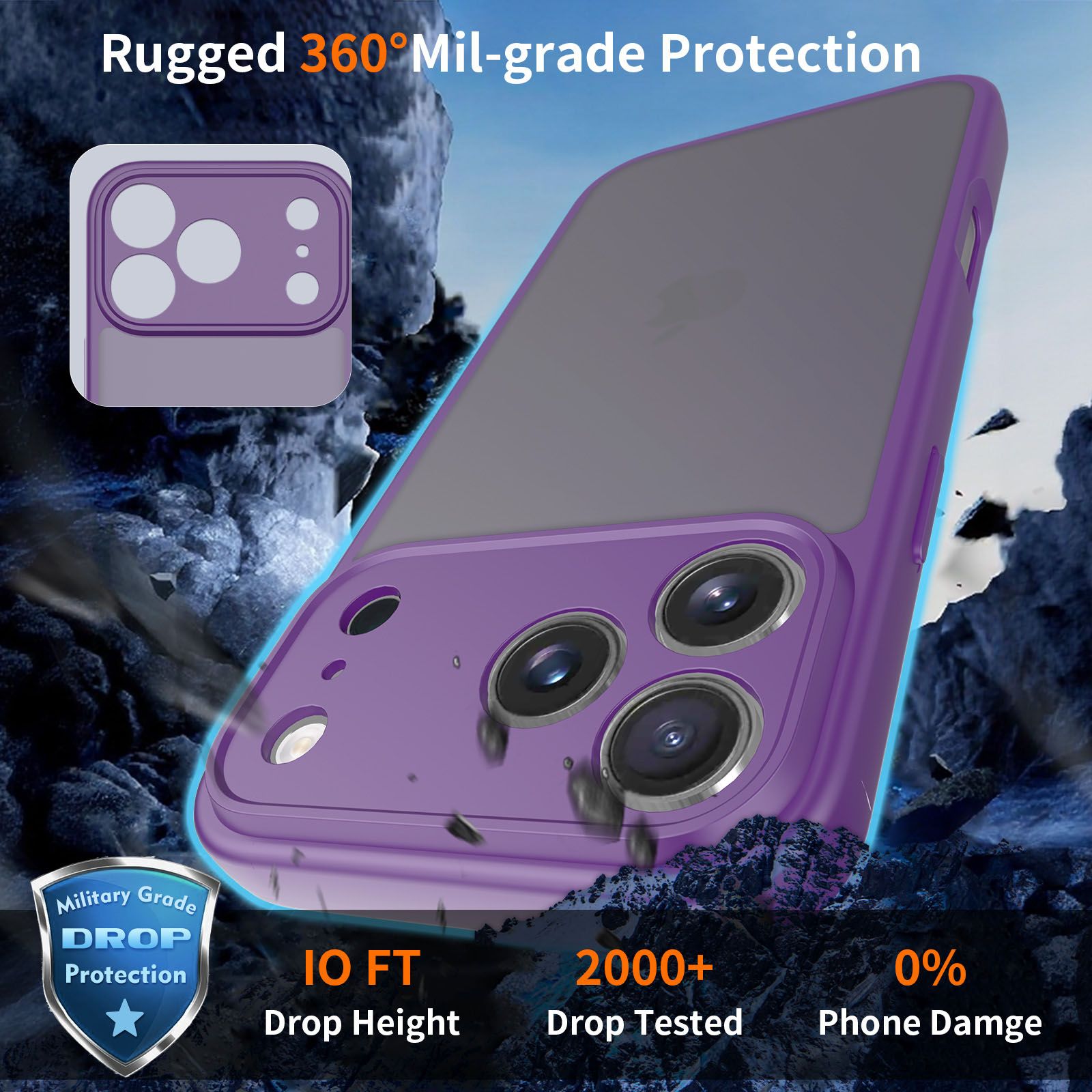 Frost Shield Translucent Matte Frosted Skin Feel Case — 166