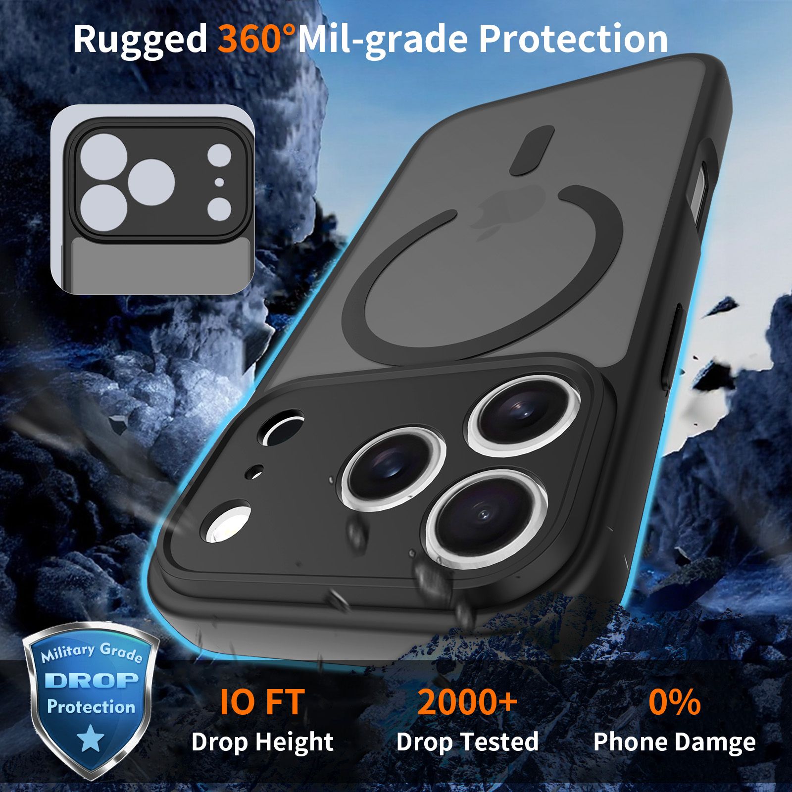 Frost Shield Translucent Matte Frosted Skin Feel Magsafe Case — 19