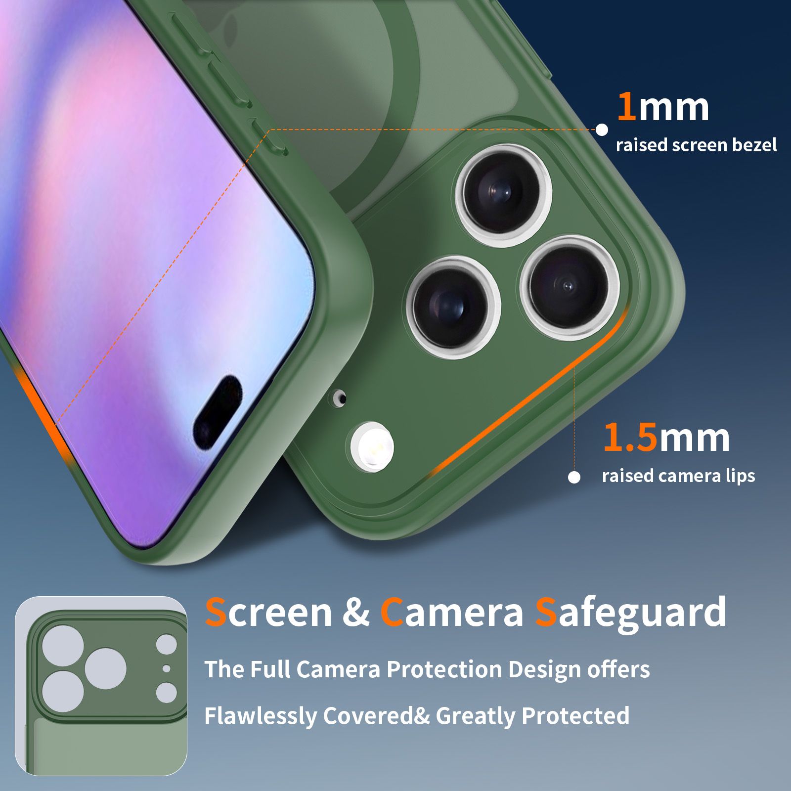 Frost Shield Translucent Matte Frosted Skin Feel Magsafe Case — 56