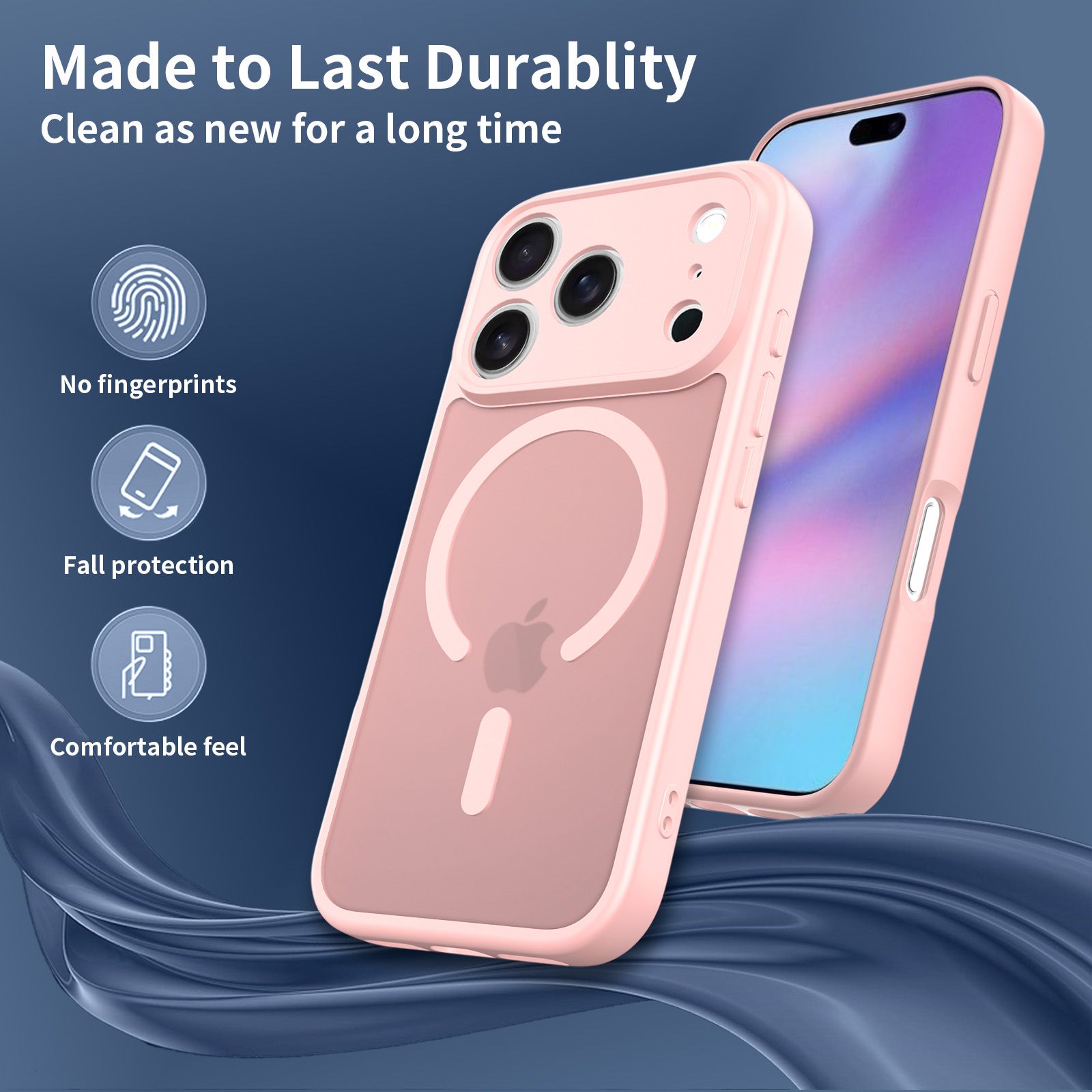 Frost Shield Translucent Matte Frosted Skin Feel Magsafe Case — 34