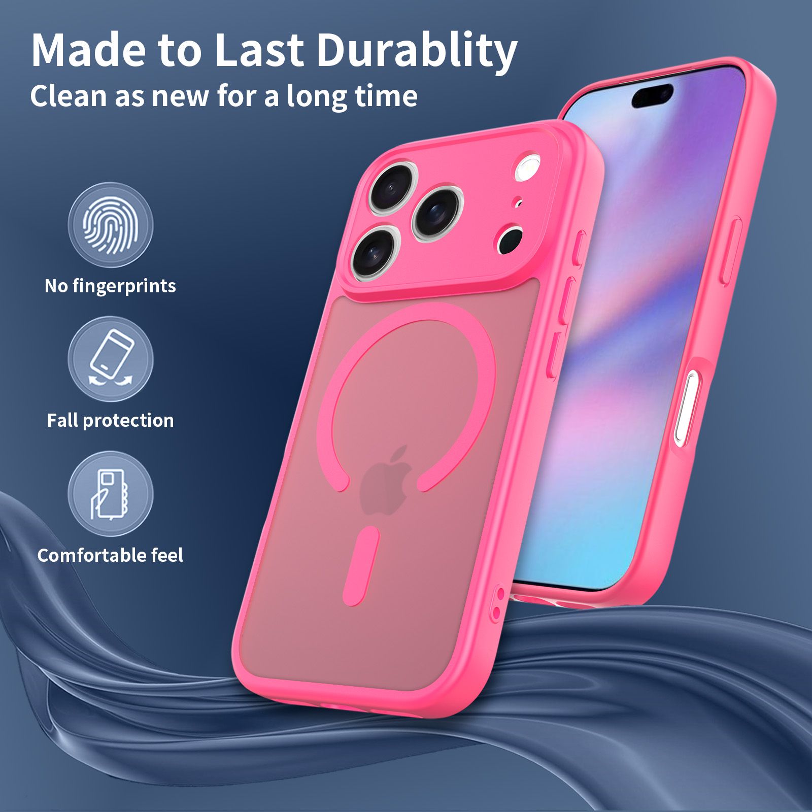 Frost Shield Translucent Matte Frosted Skin Feel Magsafe Case — 40
