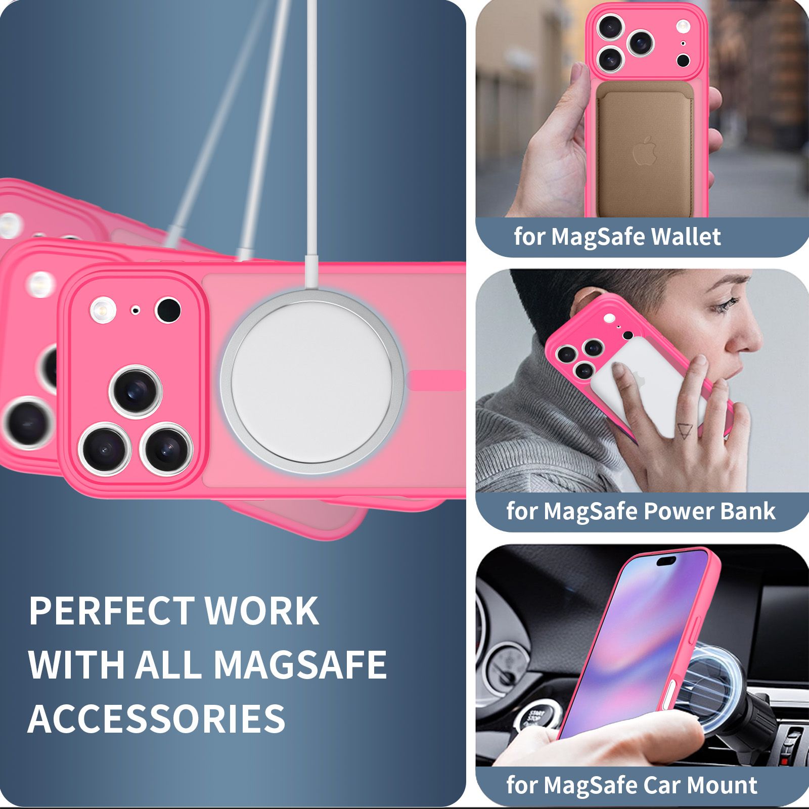 Frost Shield Translucent Matte Frosted Skin Feel Magsafe Case — 41