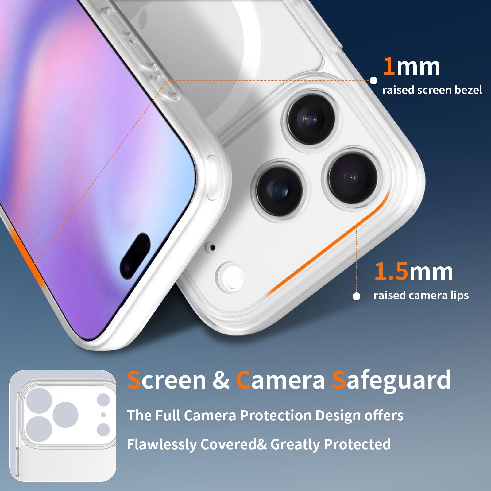 Frost Shield Translucent Matte Frosted Skin Feel Magsafe Case — 68