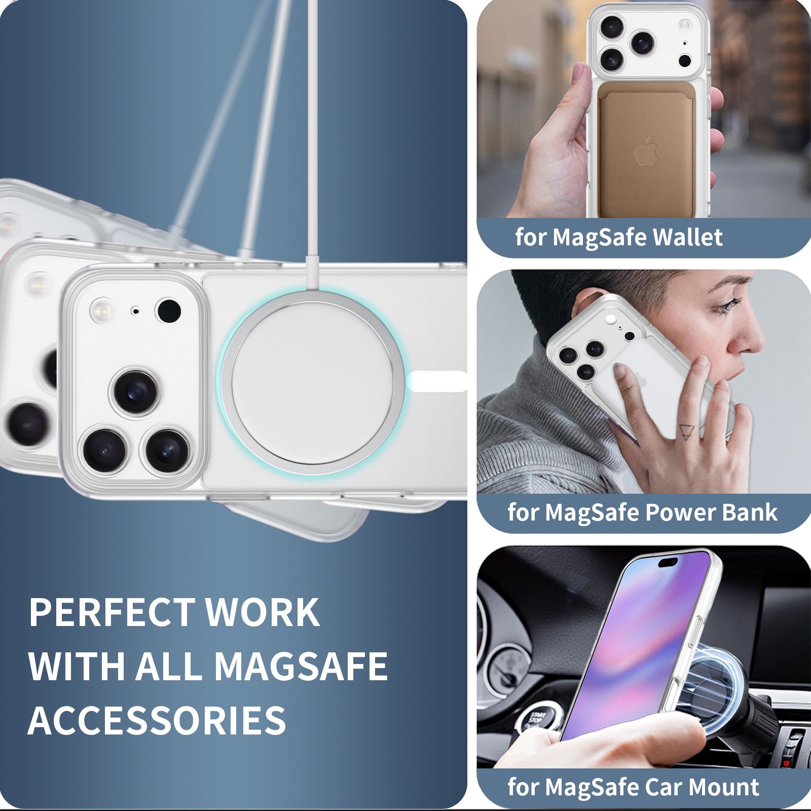 Frost Shield Translucent Matte Frosted Skin Feel Magsafe Case — 71