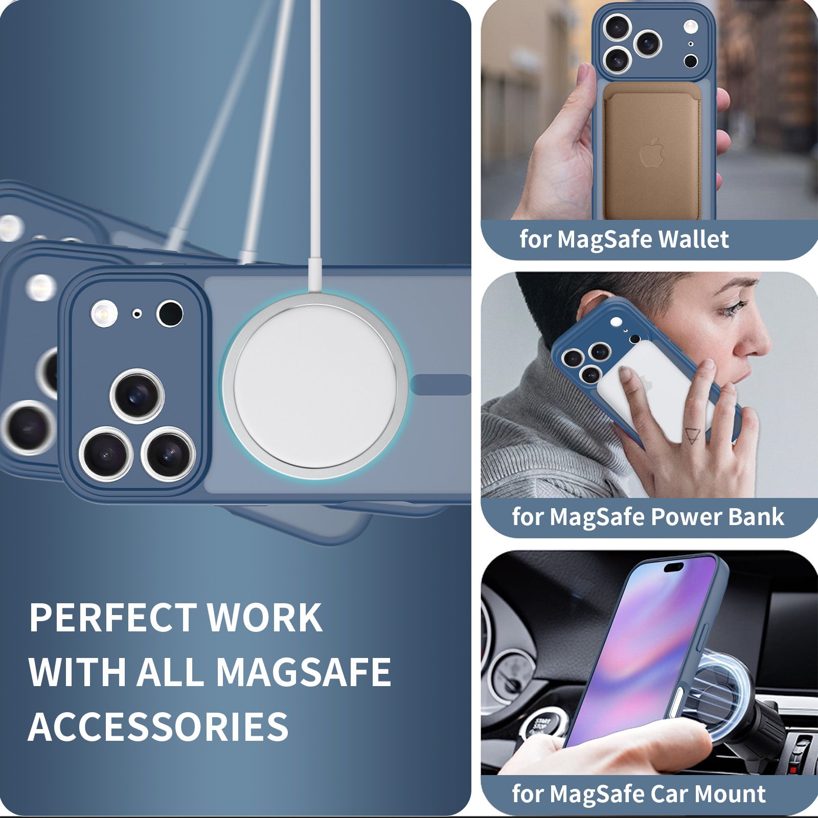 Frost Shield Translucent Matte Frosted Skin Feel Magsafe Case — 53