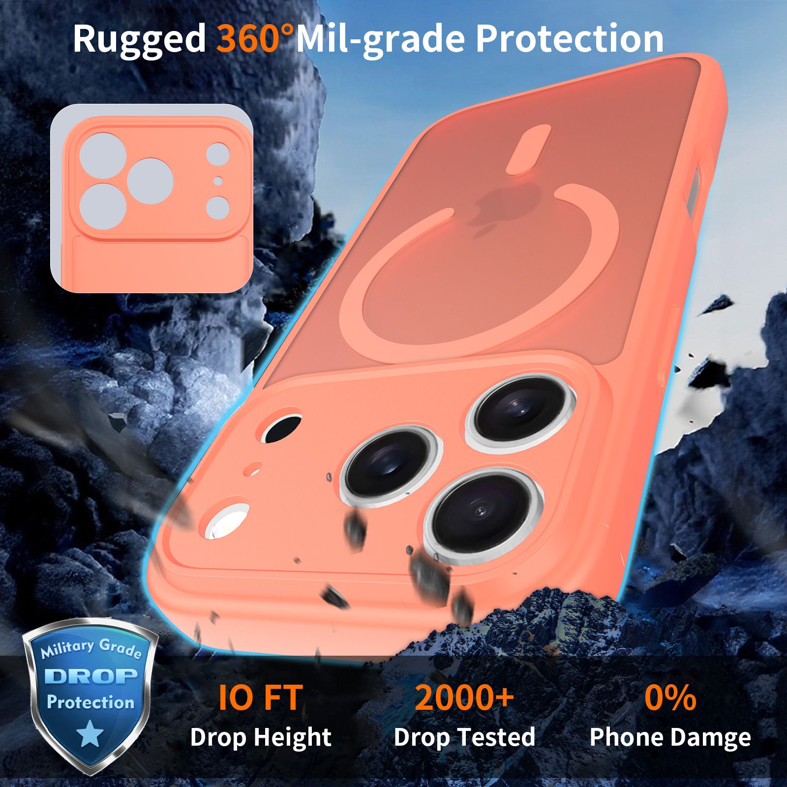 Frost Shield Translucent Matte Frosted Skin Feel Magsafe Case — 63