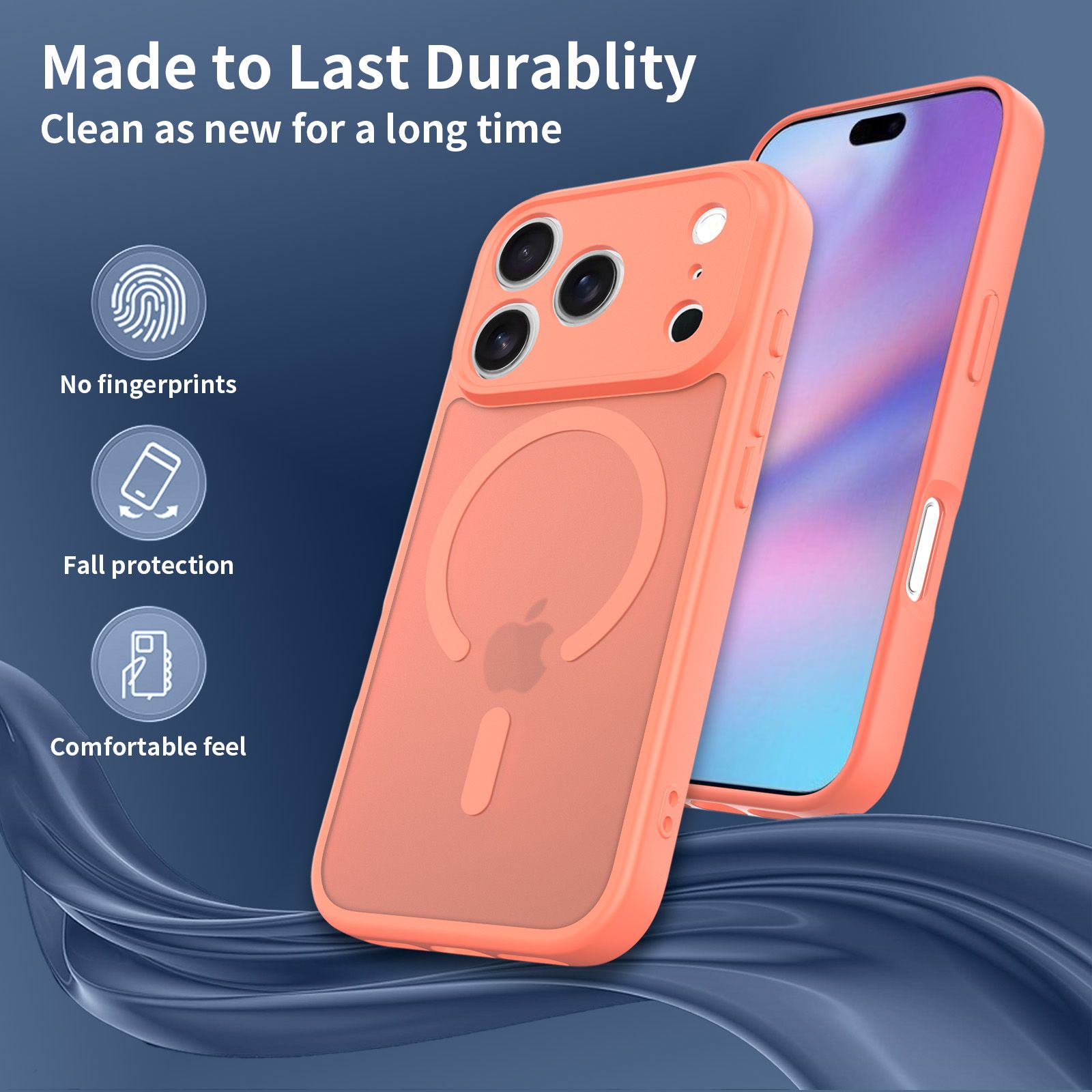 Frost Shield Translucent Matte Frosted Skin Feel Magsafe Case — 64