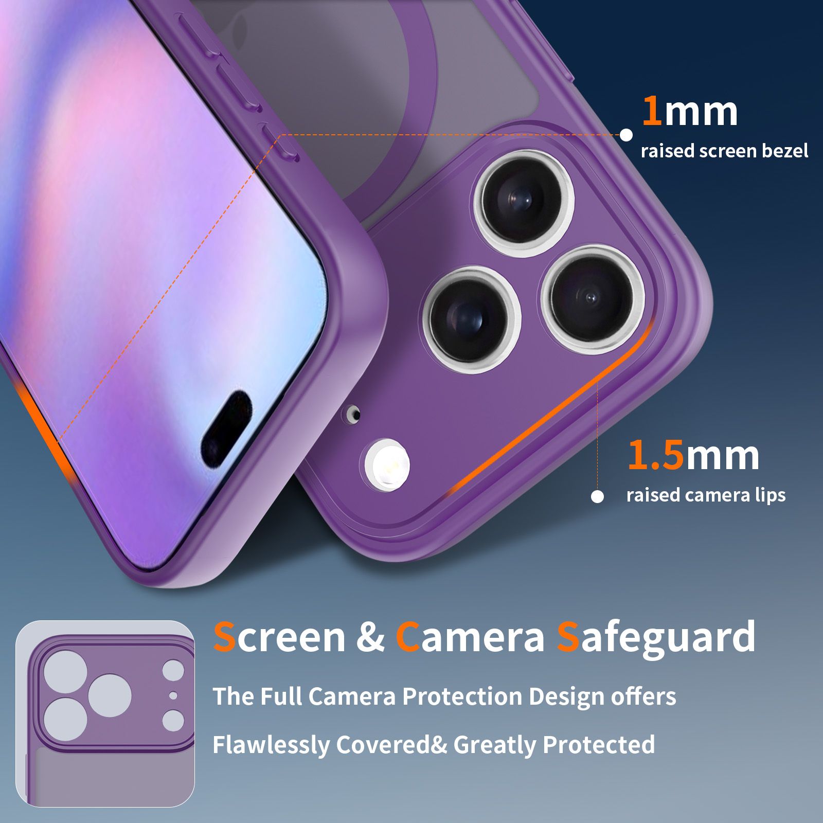 Frost Shield Translucent Matte Frosted Skin Feel Magsafe Case — 44