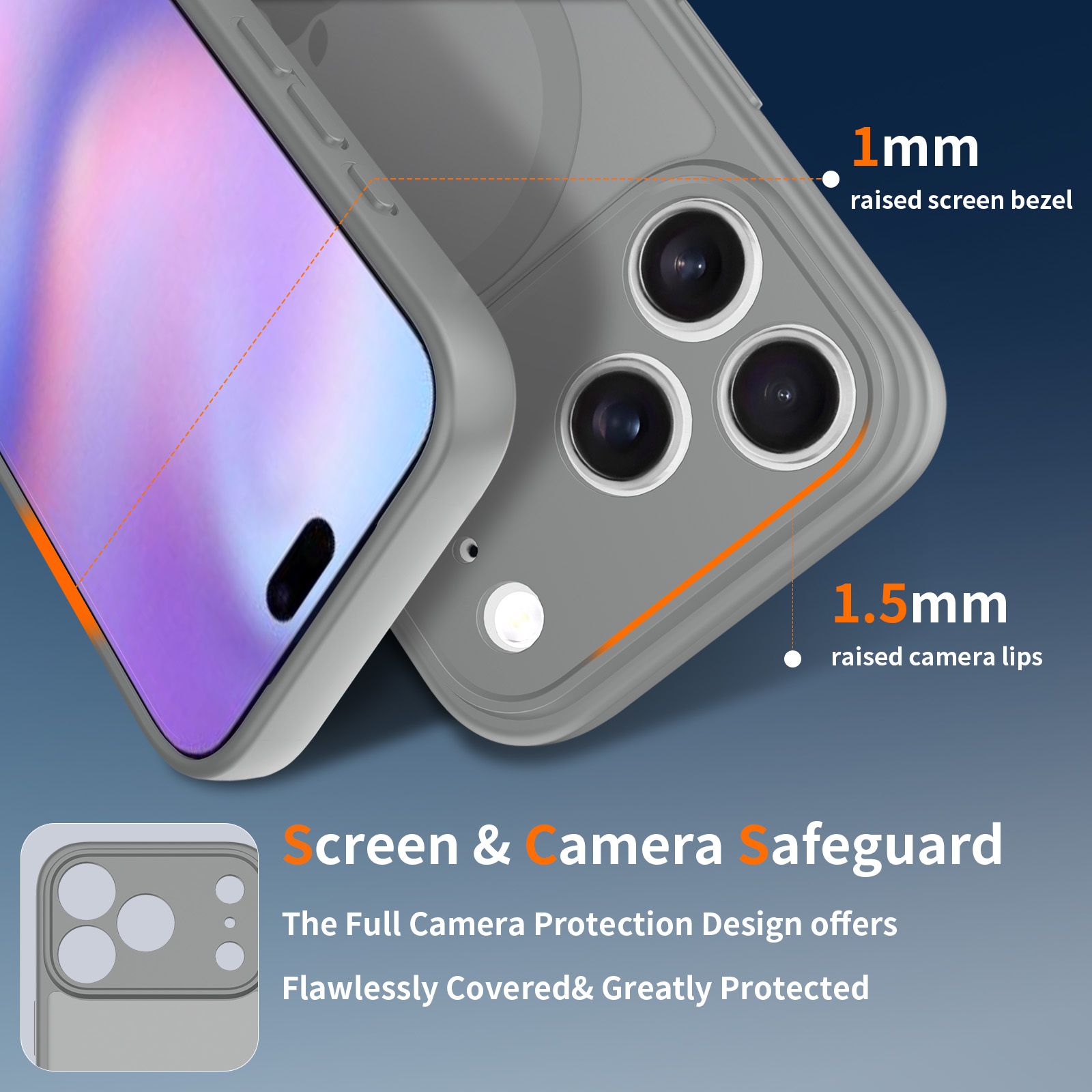 Frost Shield Translucent Matte Frosted Skin Feel Magsafe Case — 26