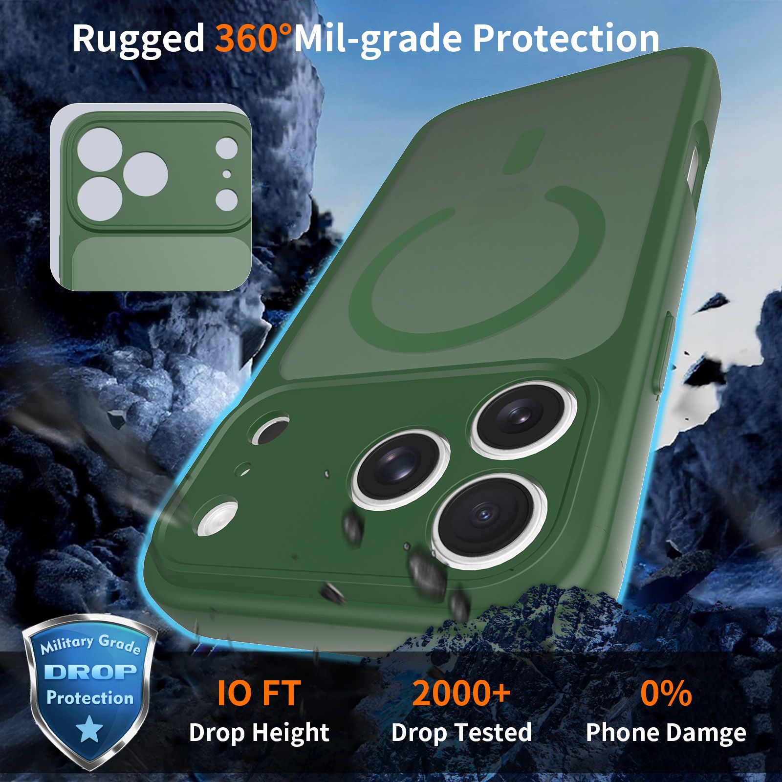 Frost Shield Translucent Matte Frosted Skin Feel Magsafe Case — 167