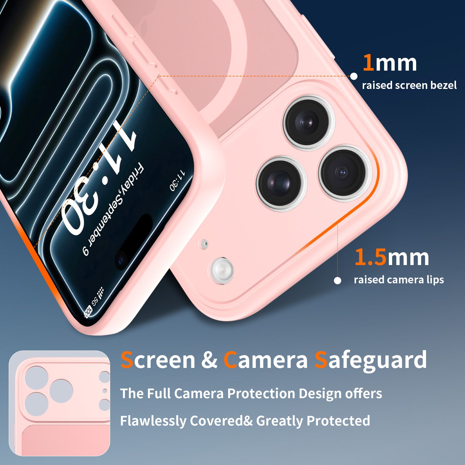 Frost Shield Translucent Matte Frosted Skin Feel Magsafe Case — 142