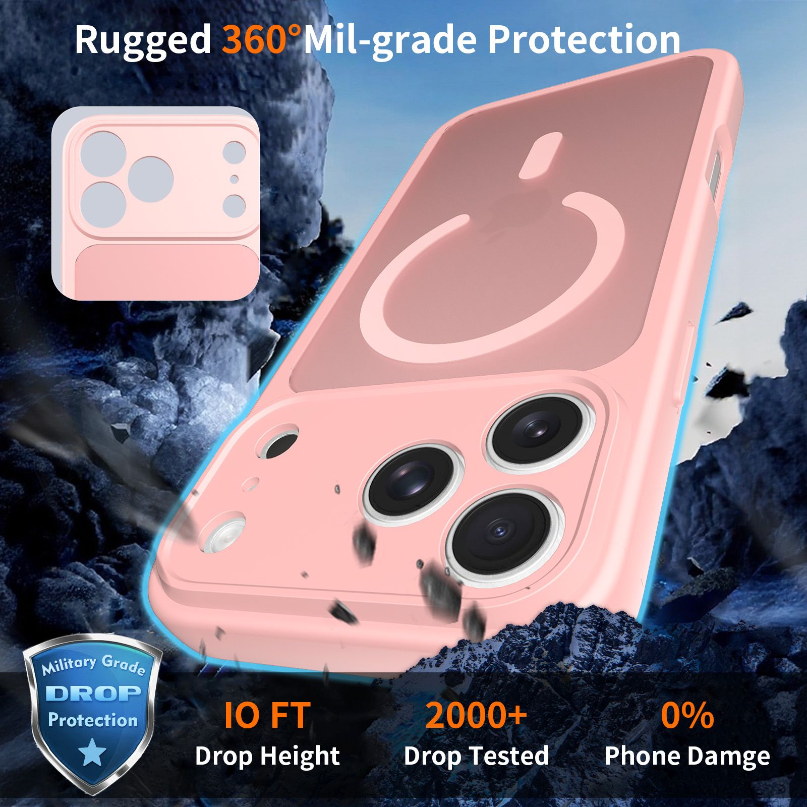 Frost Shield Translucent Matte Frosted Skin Feel Magsafe Case — 143