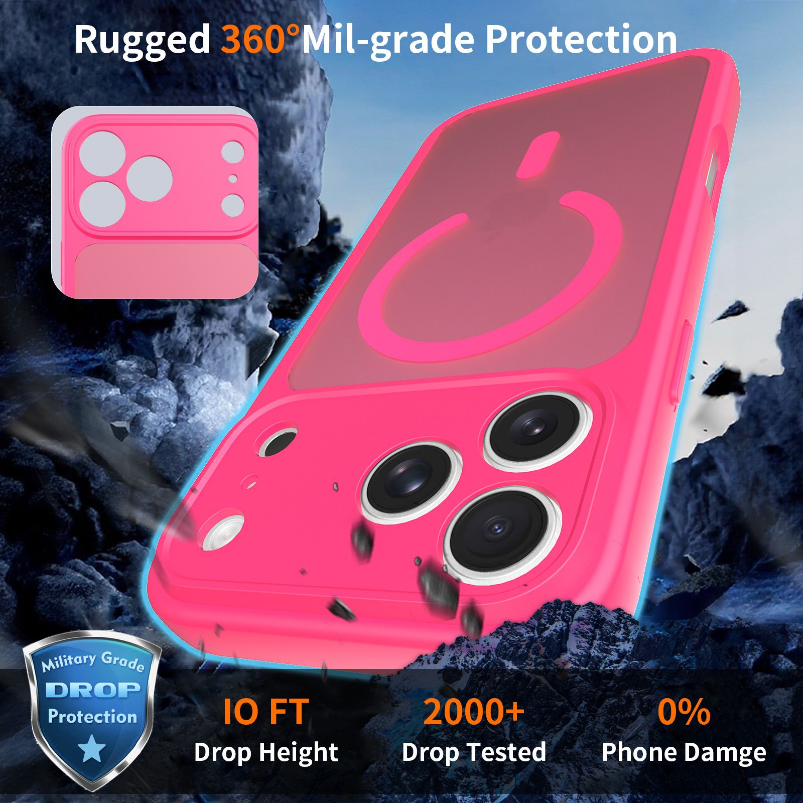 Frost Shield Translucent Matte Frosted Skin Feel Magsafe Case — 149