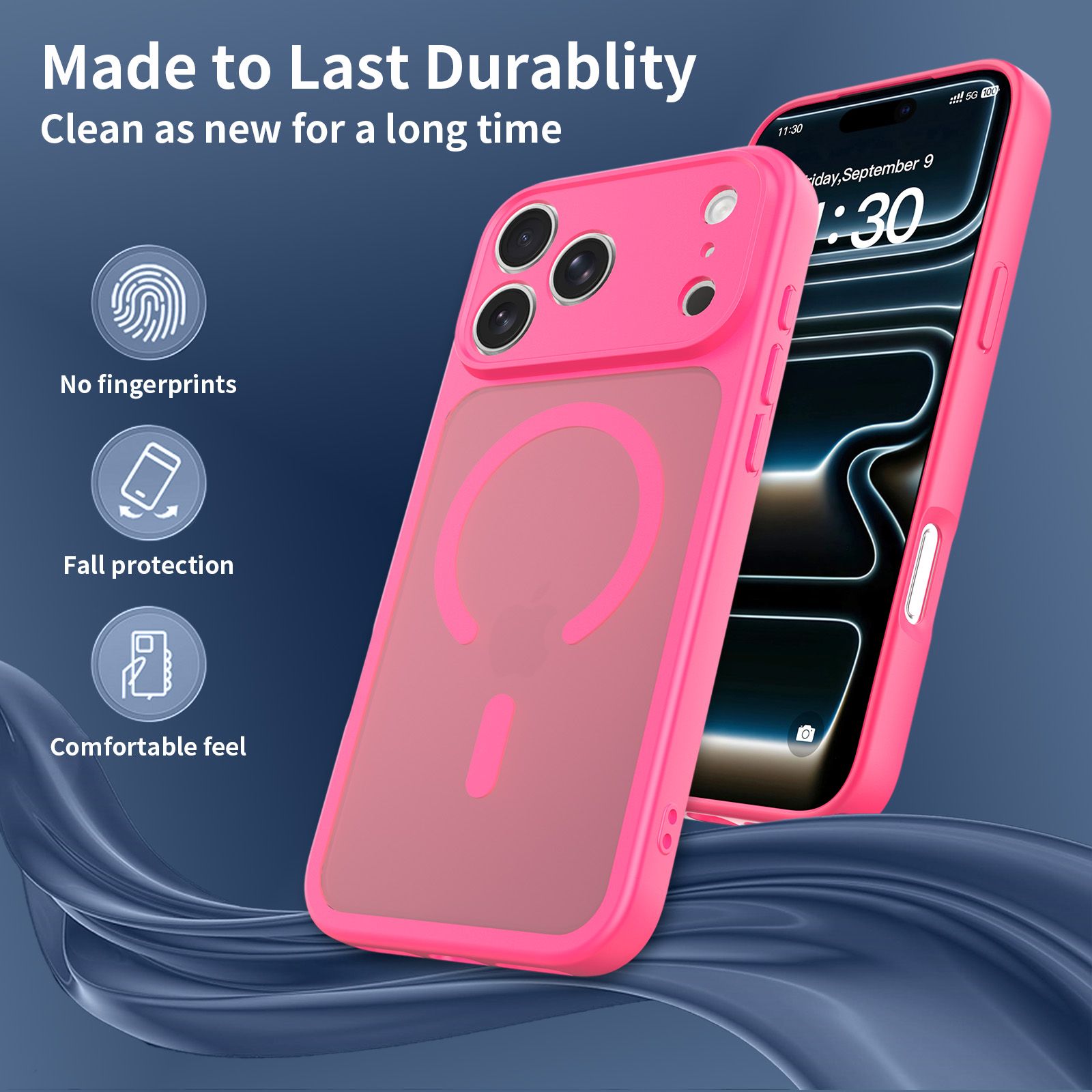 Frost Shield Translucent Matte Frosted Skin Feel Magsafe Case — 150