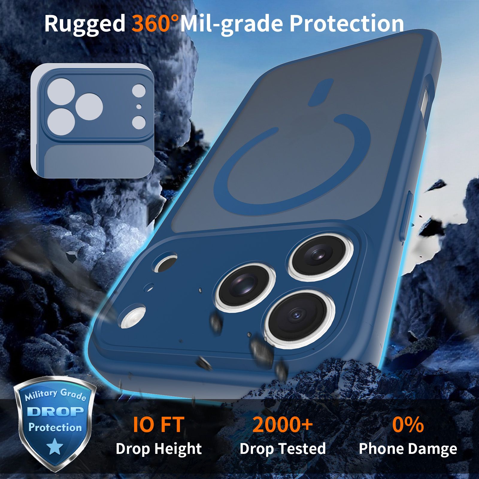Frost Shield Translucent Matte Frosted Skin Feel Magsafe Case — 161