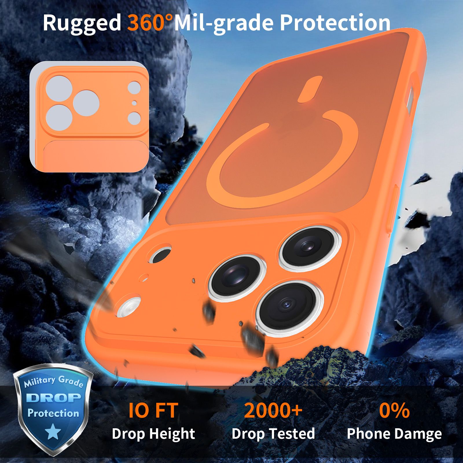 Frost Shield Translucent Matte Frosted Skin Feel Magsafe Case — 173