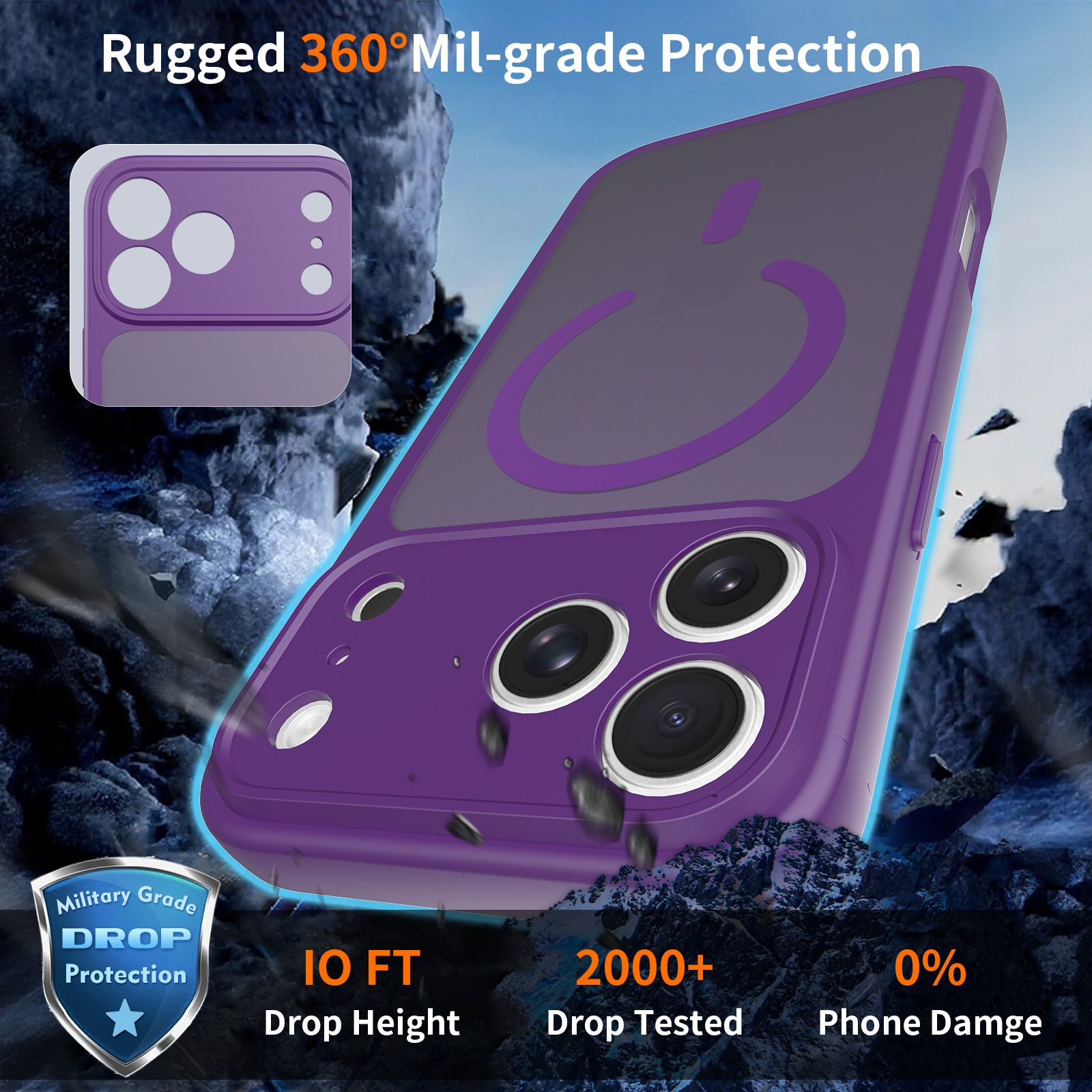Frost Shield Translucent Matte Frosted Skin Feel Magsafe Case — 155