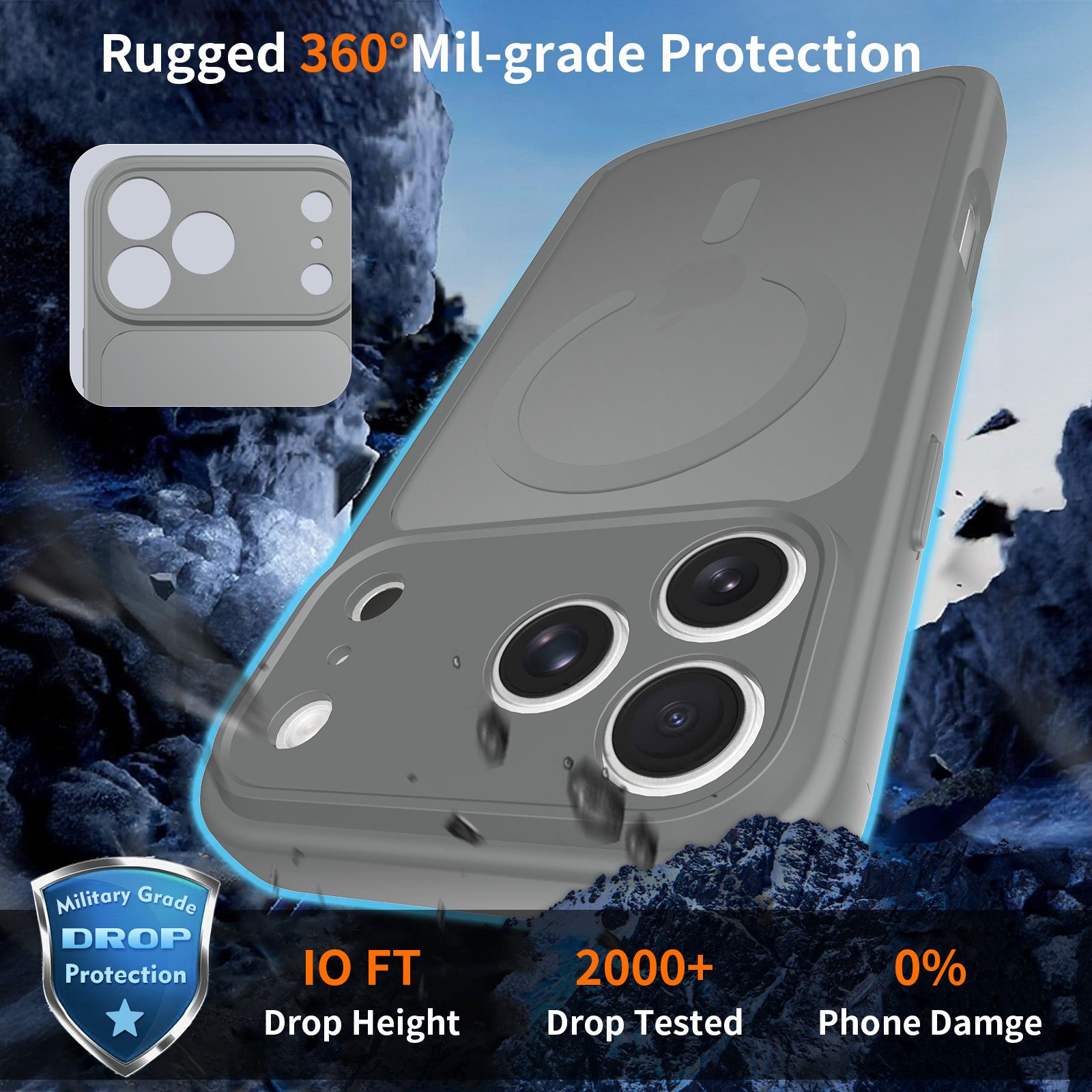 Frost Shield Translucent Matte Frosted Skin Feel Magsafe Case — 137