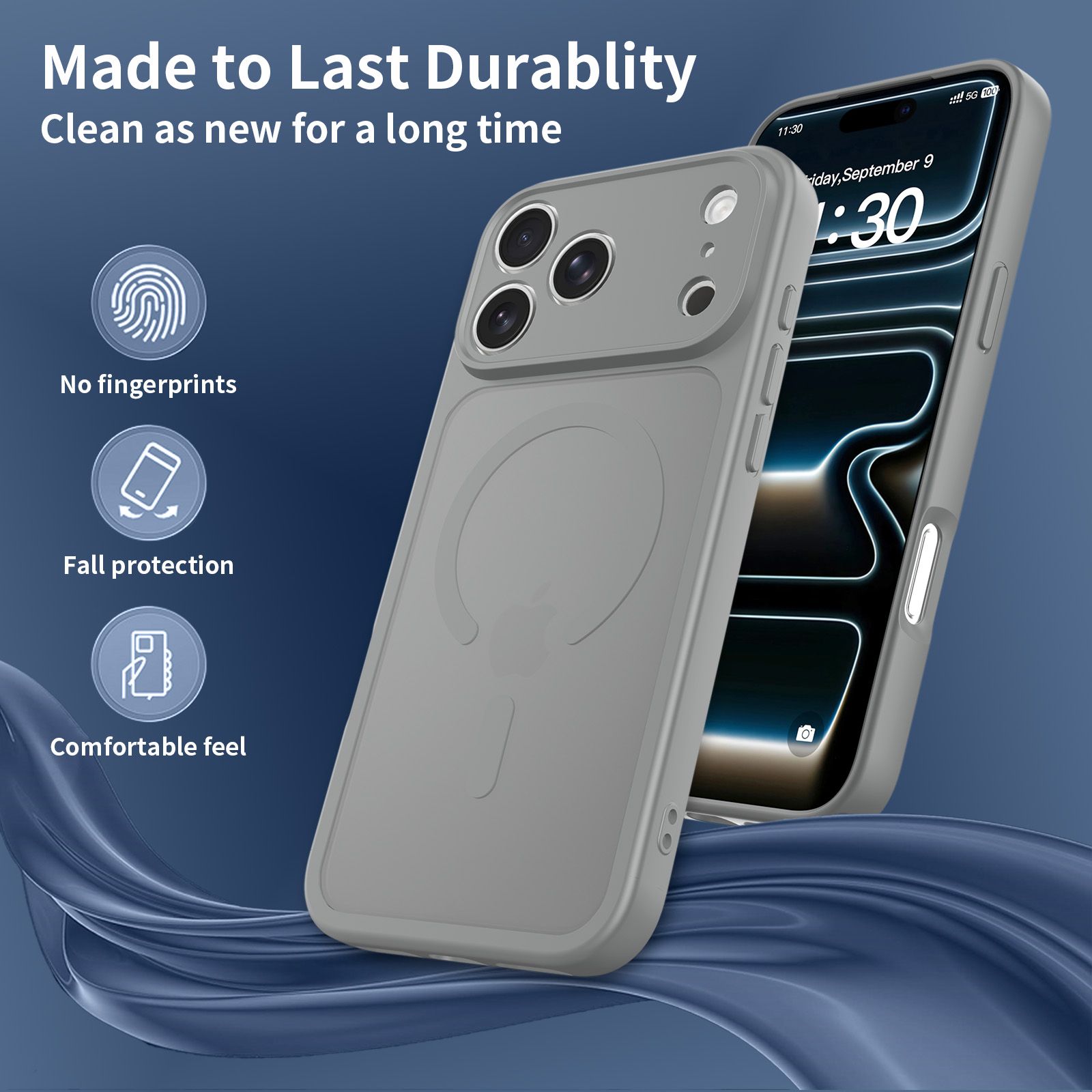 Frost Shield Translucent Matte Frosted Skin Feel Magsafe Case — 138