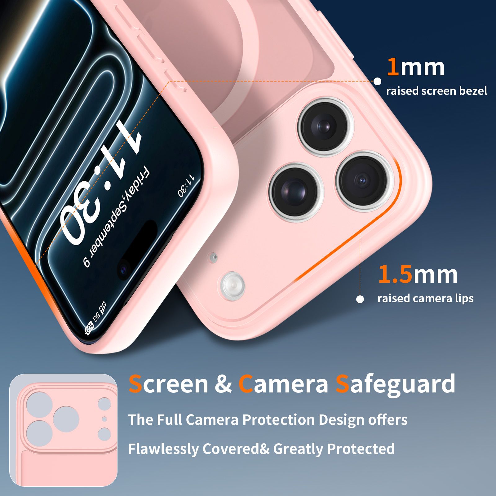 Frost Shield Translucent Matte Frosted Skin Feel Magsafe Case — 88