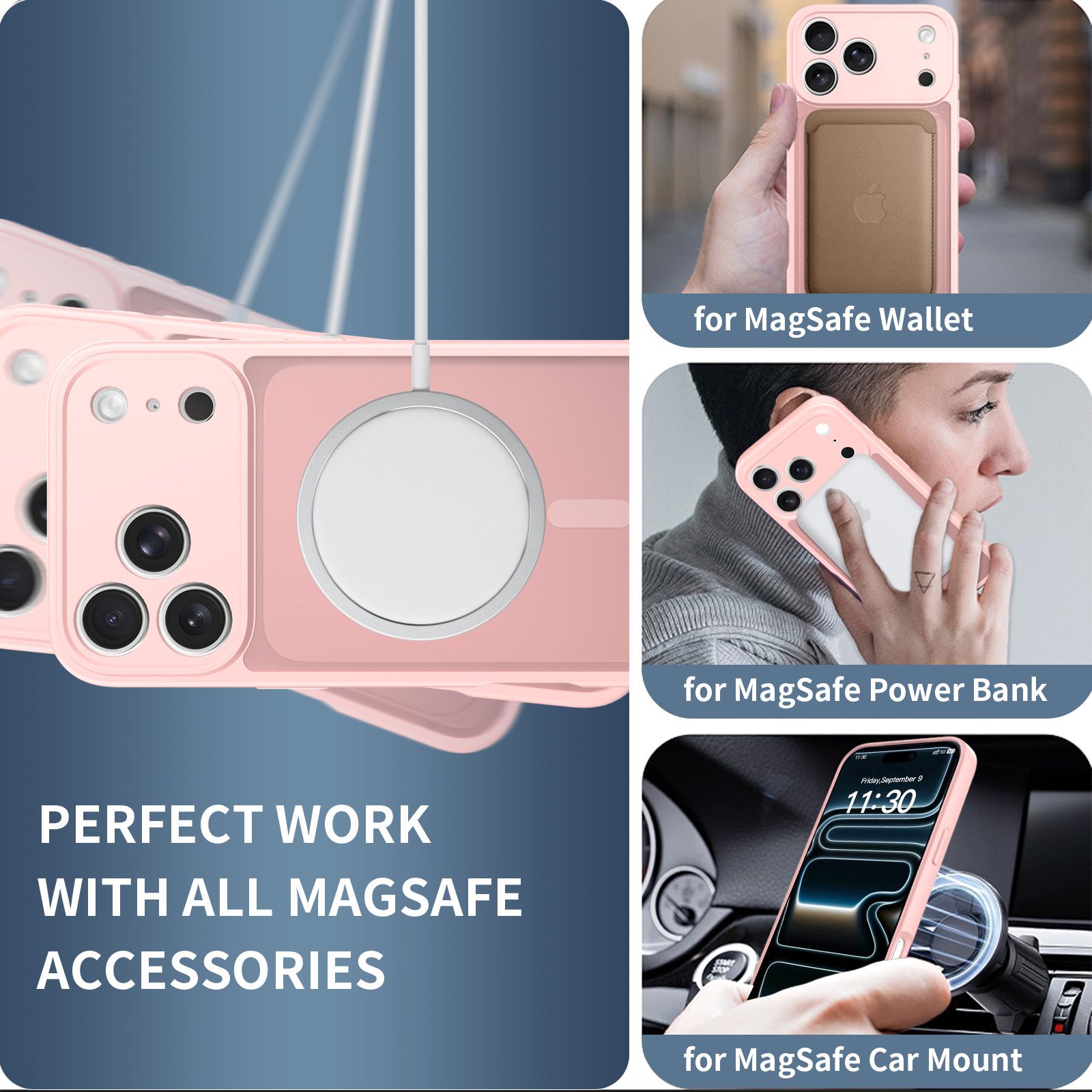 Frost Shield Translucent Matte Frosted Skin Feel Magsafe Case — 91
