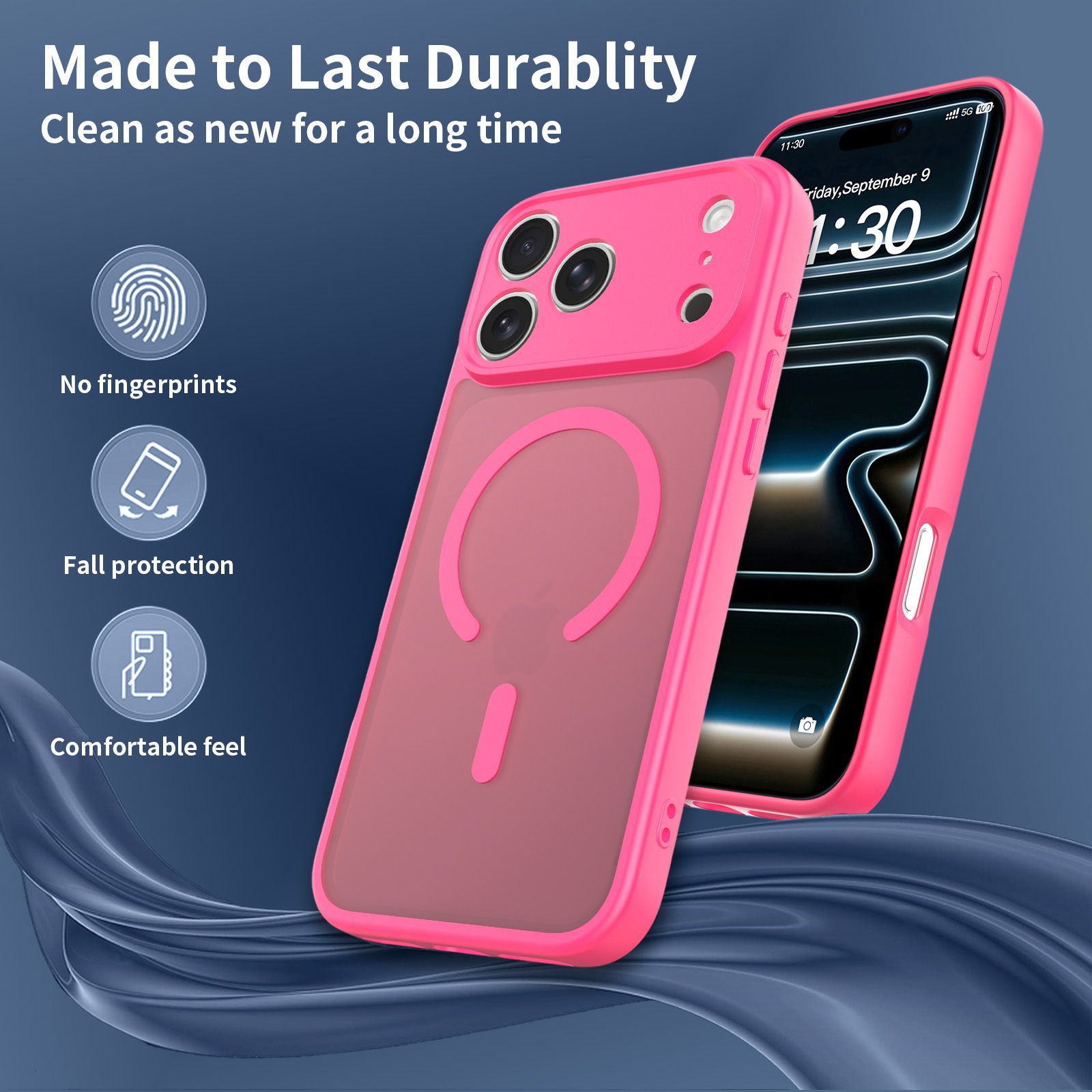 Frost Shield Translucent Matte Frosted Skin Feel Magsafe Case — 96