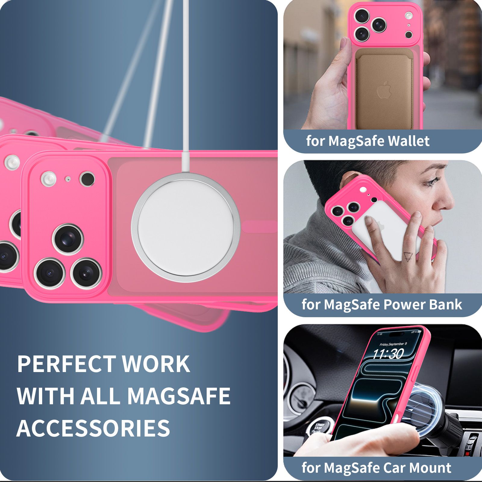 Frost Shield Translucent Matte Frosted Skin Feel Magsafe Case — 97