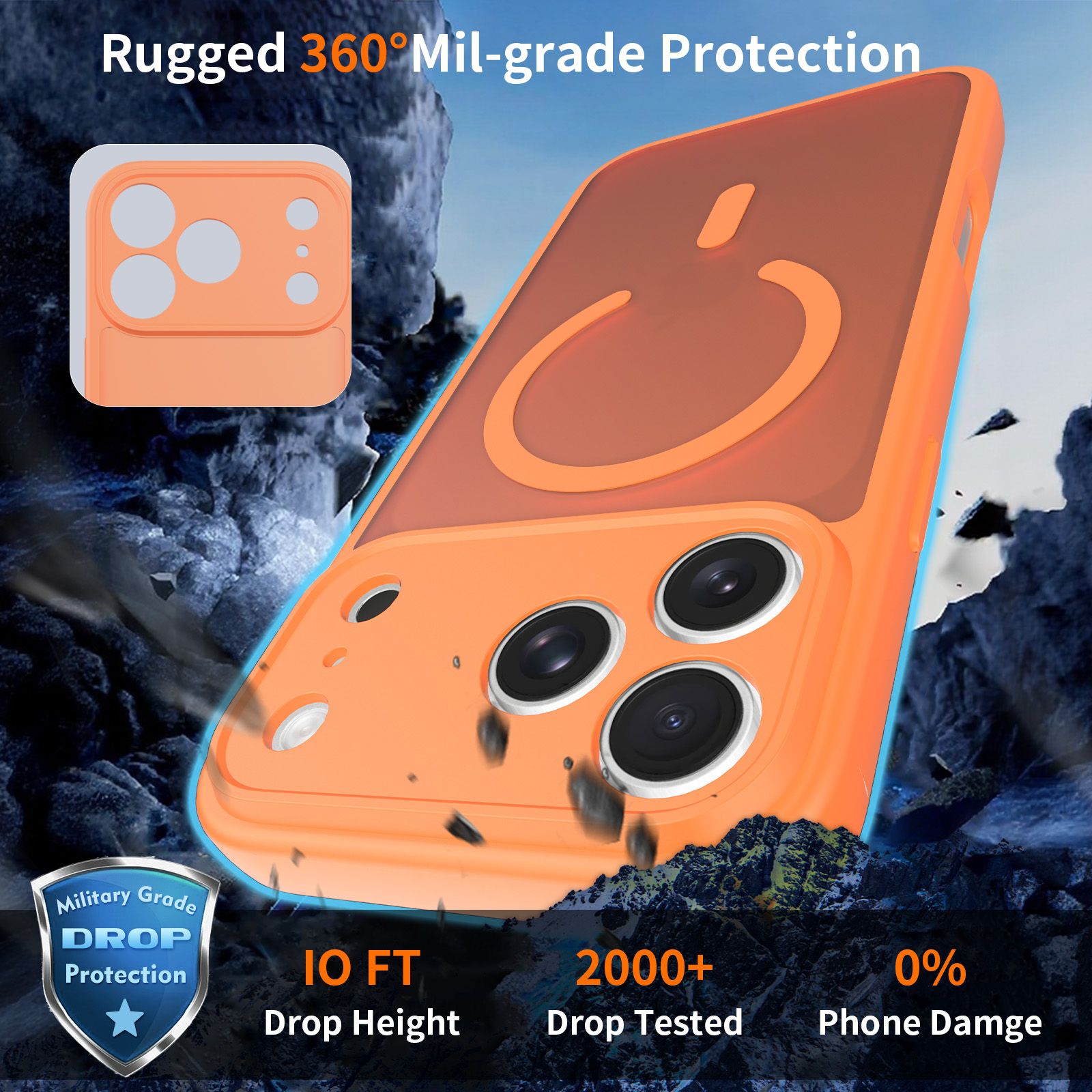 Frost Shield Translucent Matte Frosted Skin Feel Magsafe Case — 119