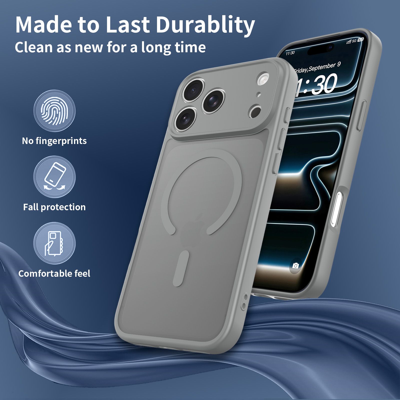 Frost Shield Translucent Matte Frosted Skin Feel Magsafe Case — 84