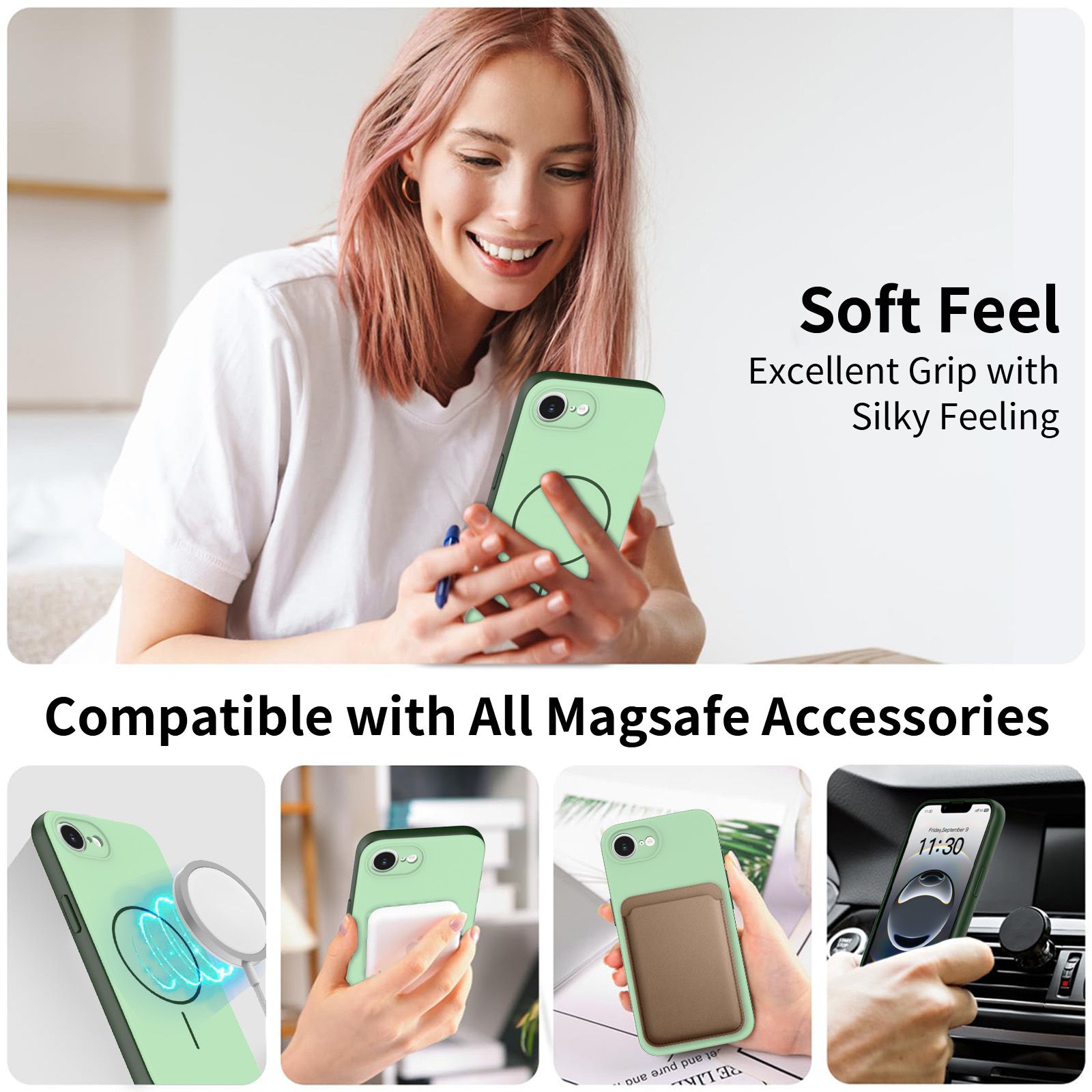 Aura Contrast Color Skin Feel Magsafe Case — 29