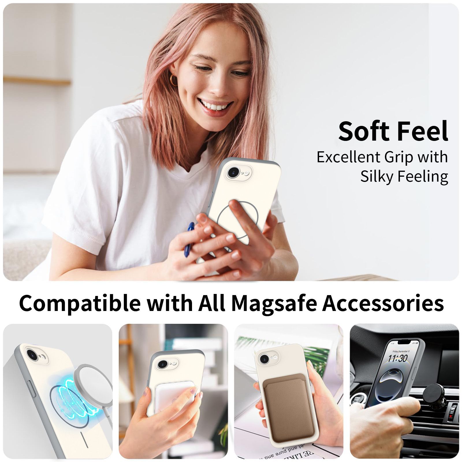 Aura Contrast Color Skin Feel Magsafe Case — 41