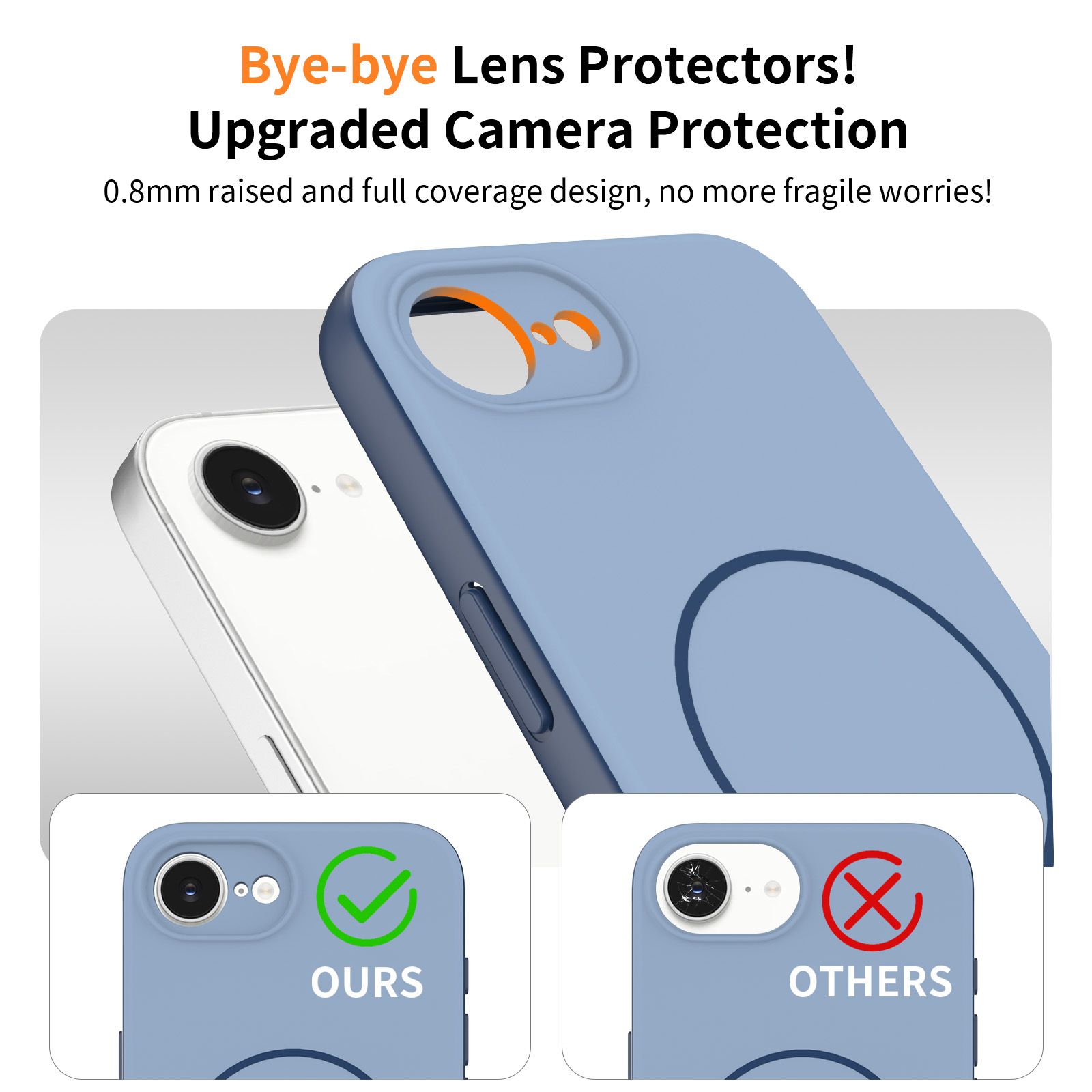Aura Contrast Color Skin Feel Magsafe Case — 13
