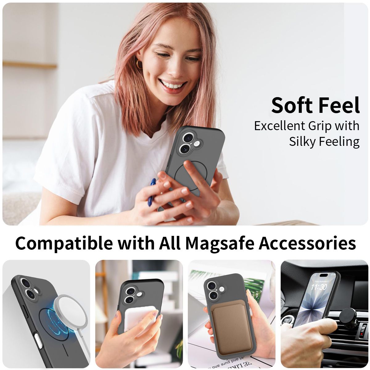 Aura Contrast Color Skin Feel Magsafe Case — 47
