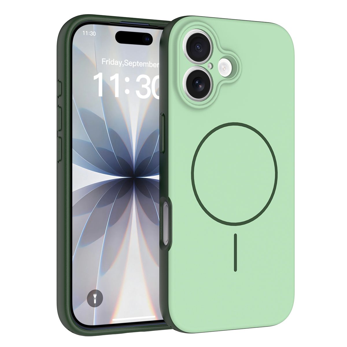 Aura Contrast Color Skin Feel Magsafe Case — 62