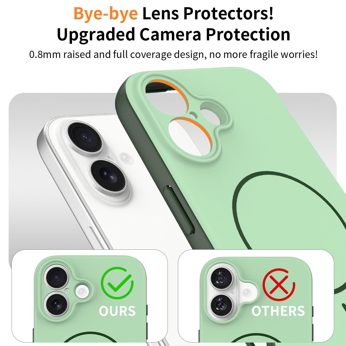 Aura Contrast Color Skin Feel Magsafe Case — 63
