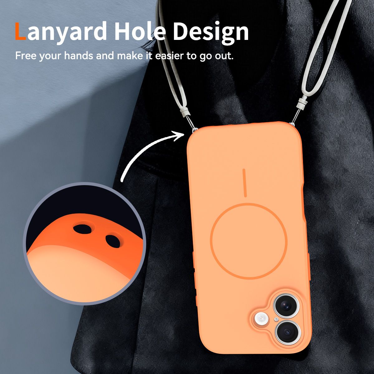 Aura Contrast Color Skin Feel Magsafe Case — 59