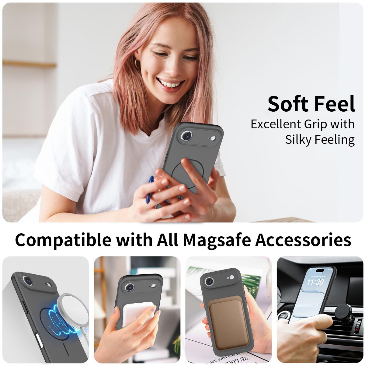 Aura Contrast Color Skin Feel Magsafe Case — 85
