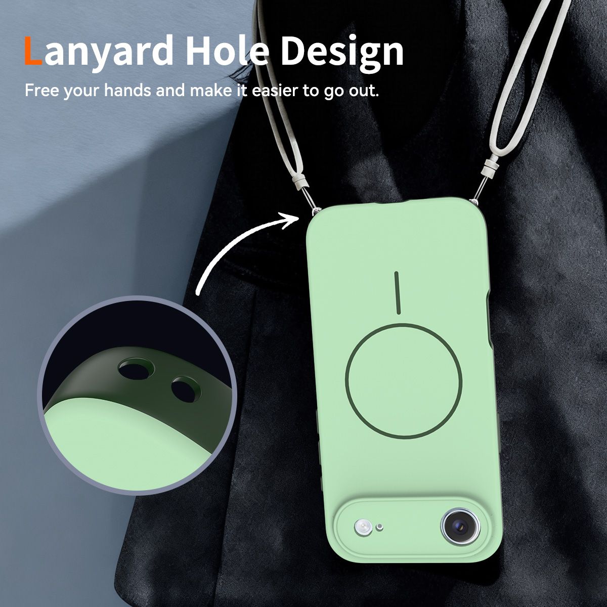 Aura Contrast Color Skin Feel Magsafe Case — 91